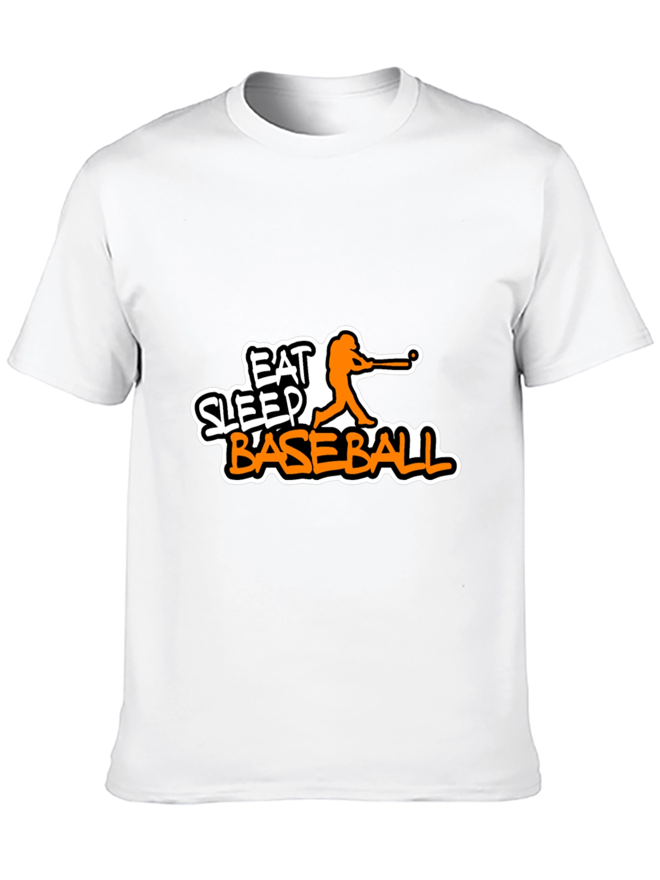 Eat Sleep Baseball Black Graphic Tee