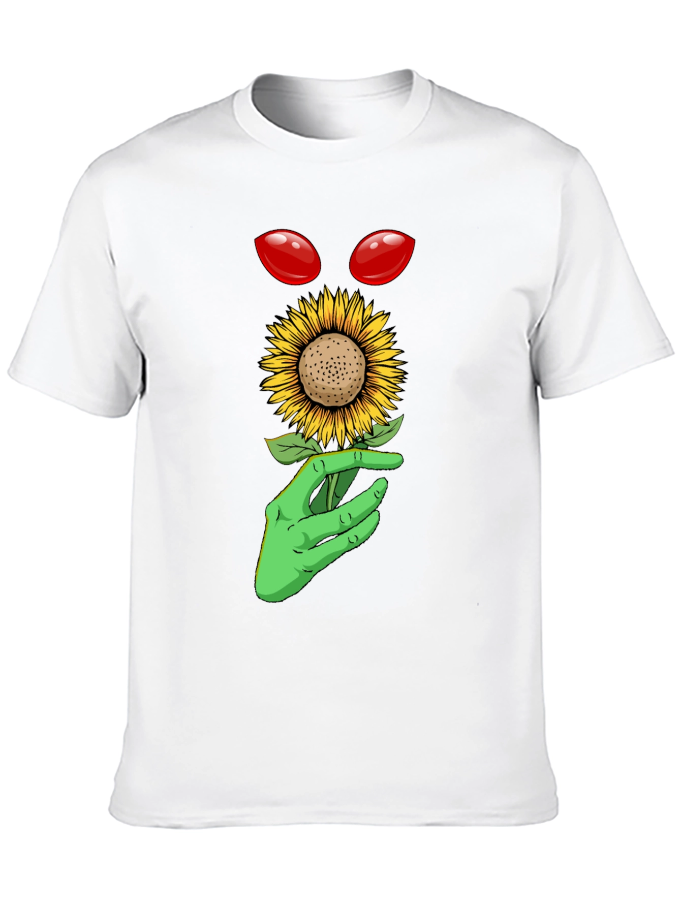 Alien Sunflower Graphic T-Shirt