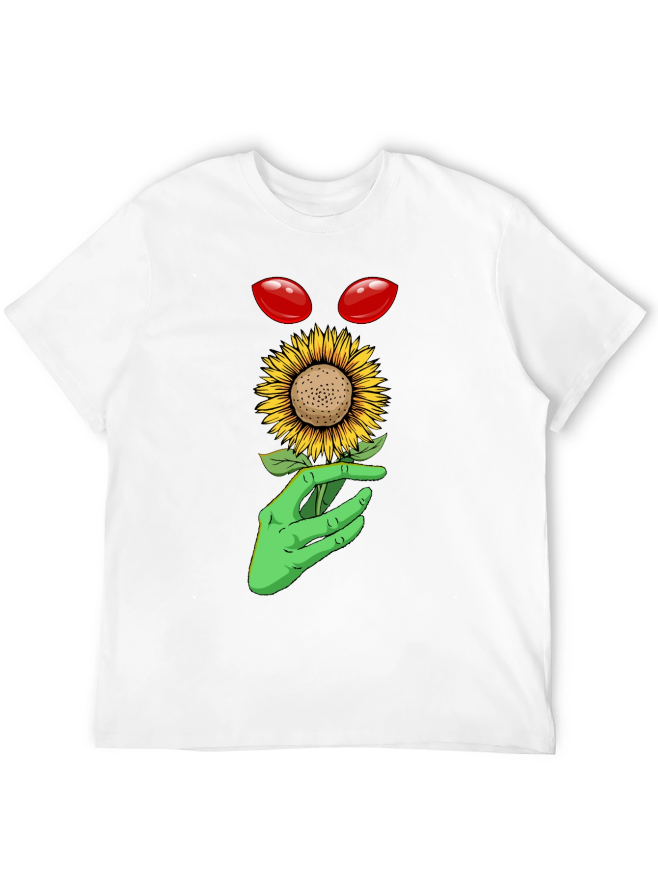 Alien Sunflower Graphic T-Shirt