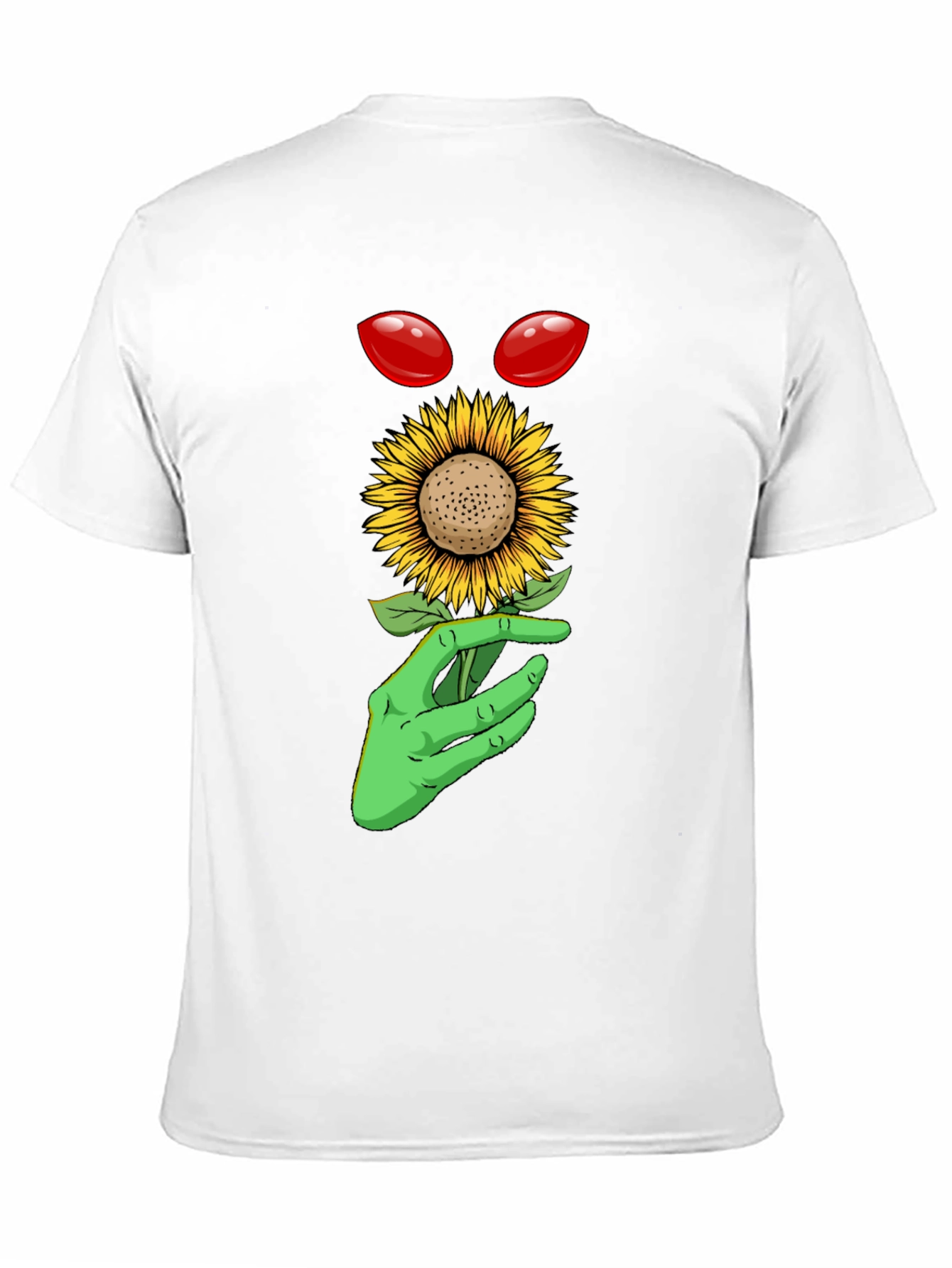 Alien Sunflower Graphic T-Shirt