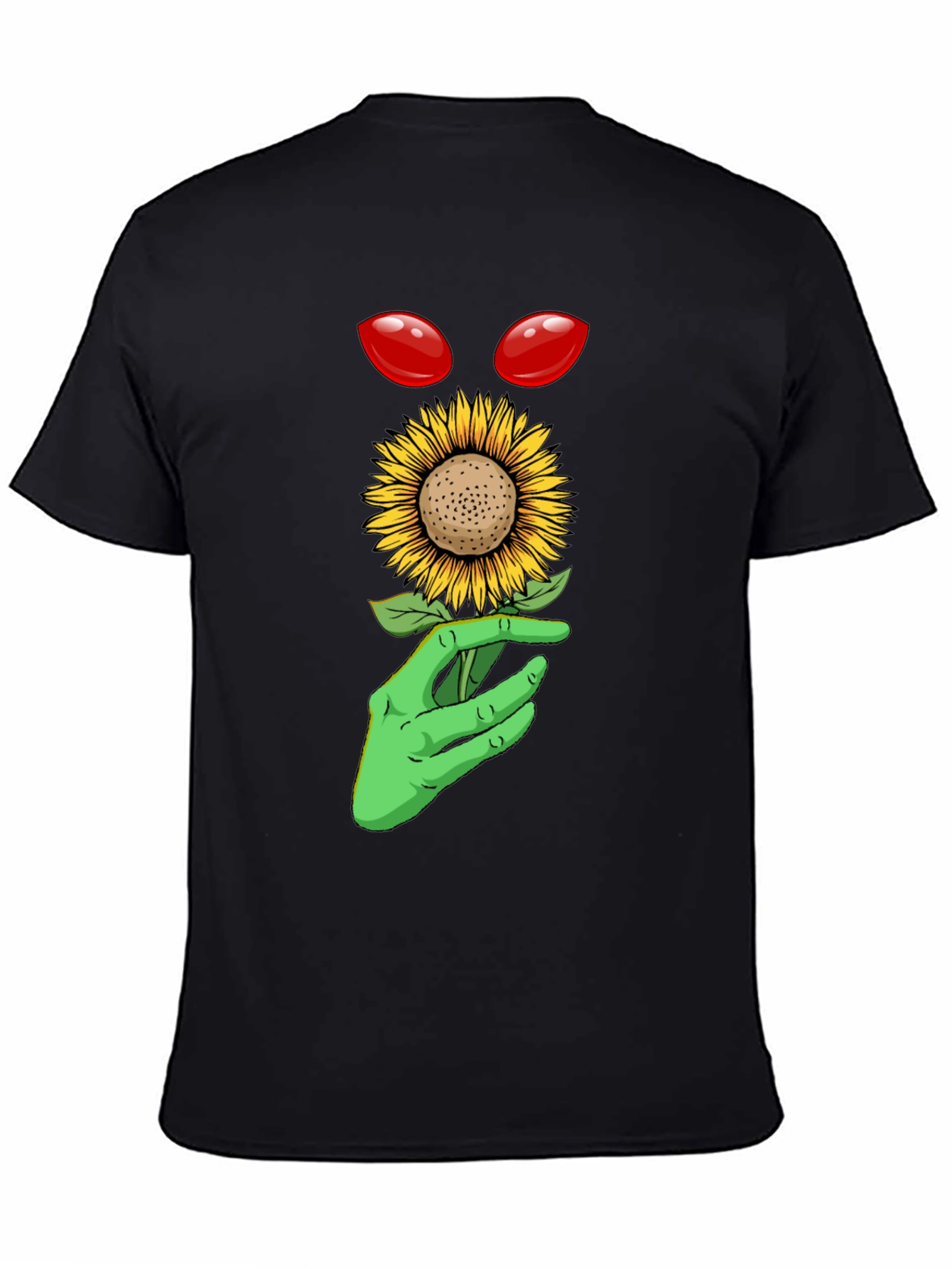 Alien Sunflower Graphic T-Shirt