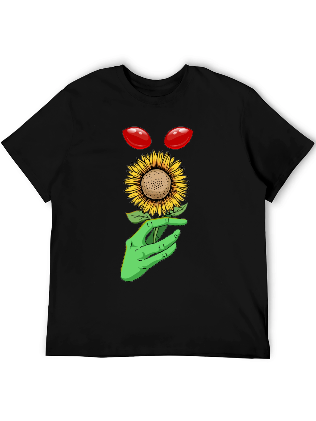 Alien Sunflower Graphic T-Shirt