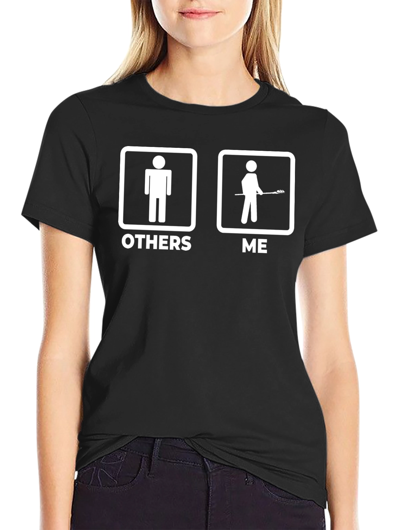 Funny Lacrosse T-Shirt - Others vs. Me