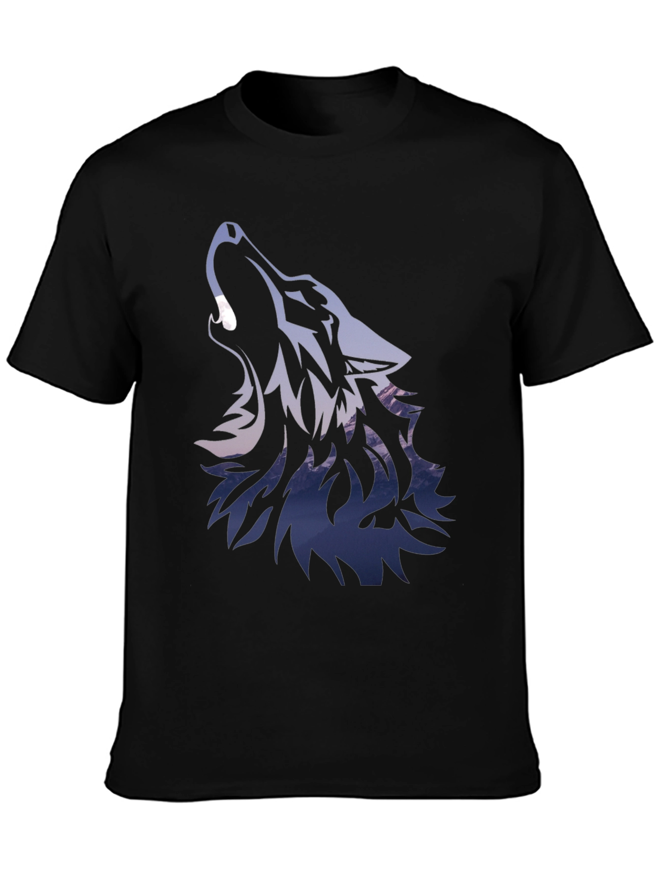 Wolf Graphic Black T-Shirt | Mens Urban Style