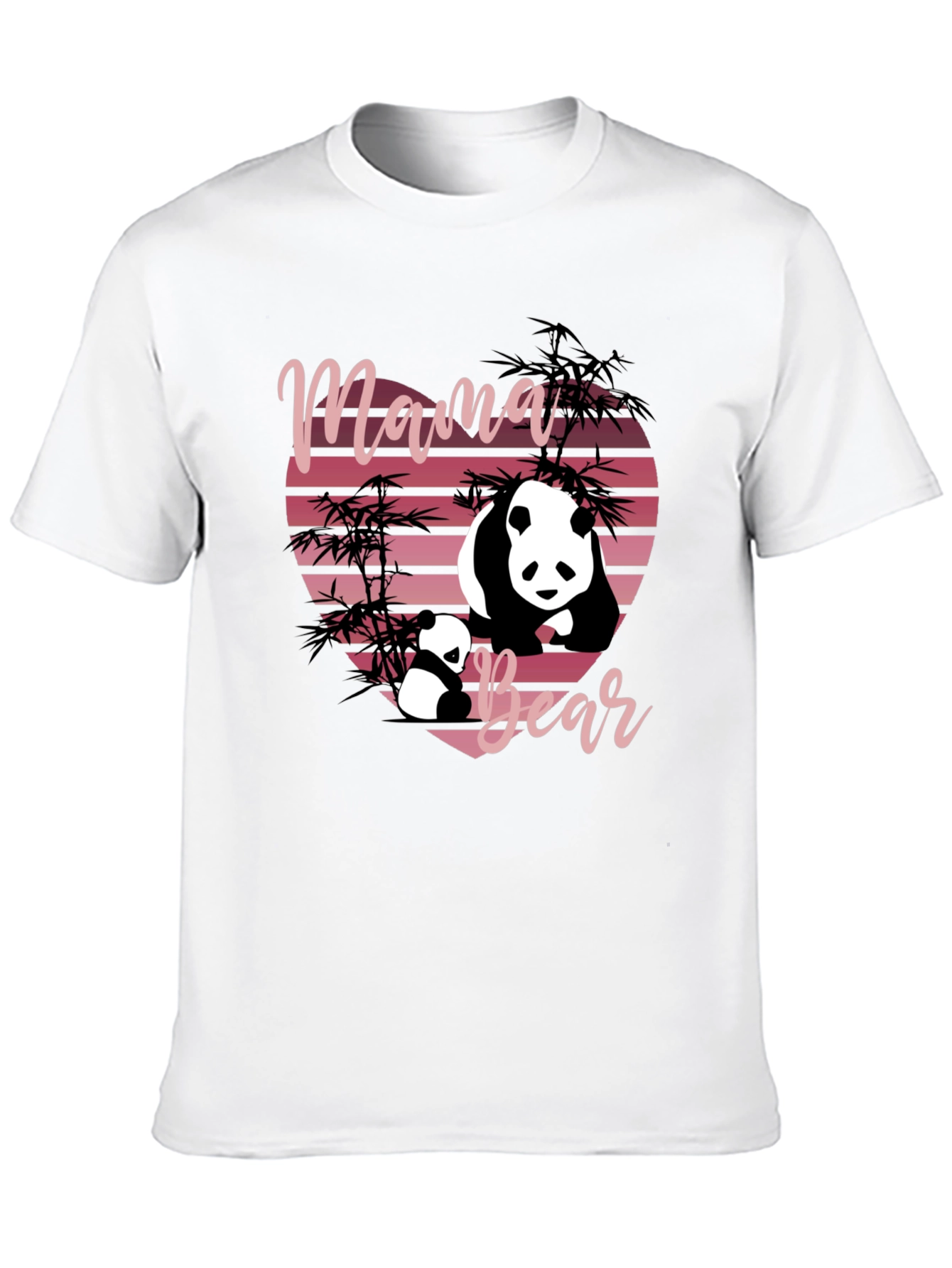Mama Bear Panda Graphic T-Shirt - Cute & Stylish