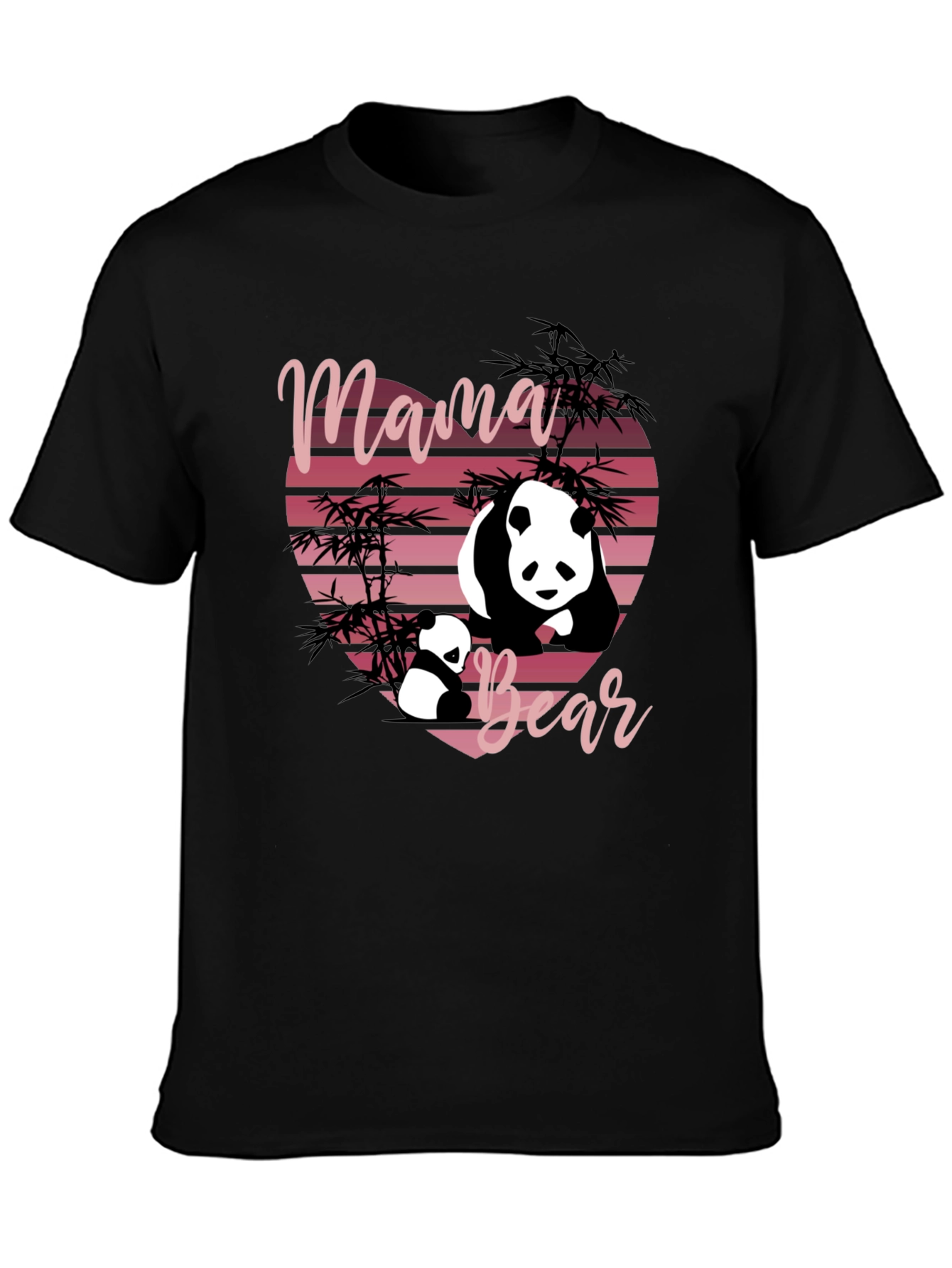 Mama Bear Panda Graphic T-Shirt - Cute & Stylish