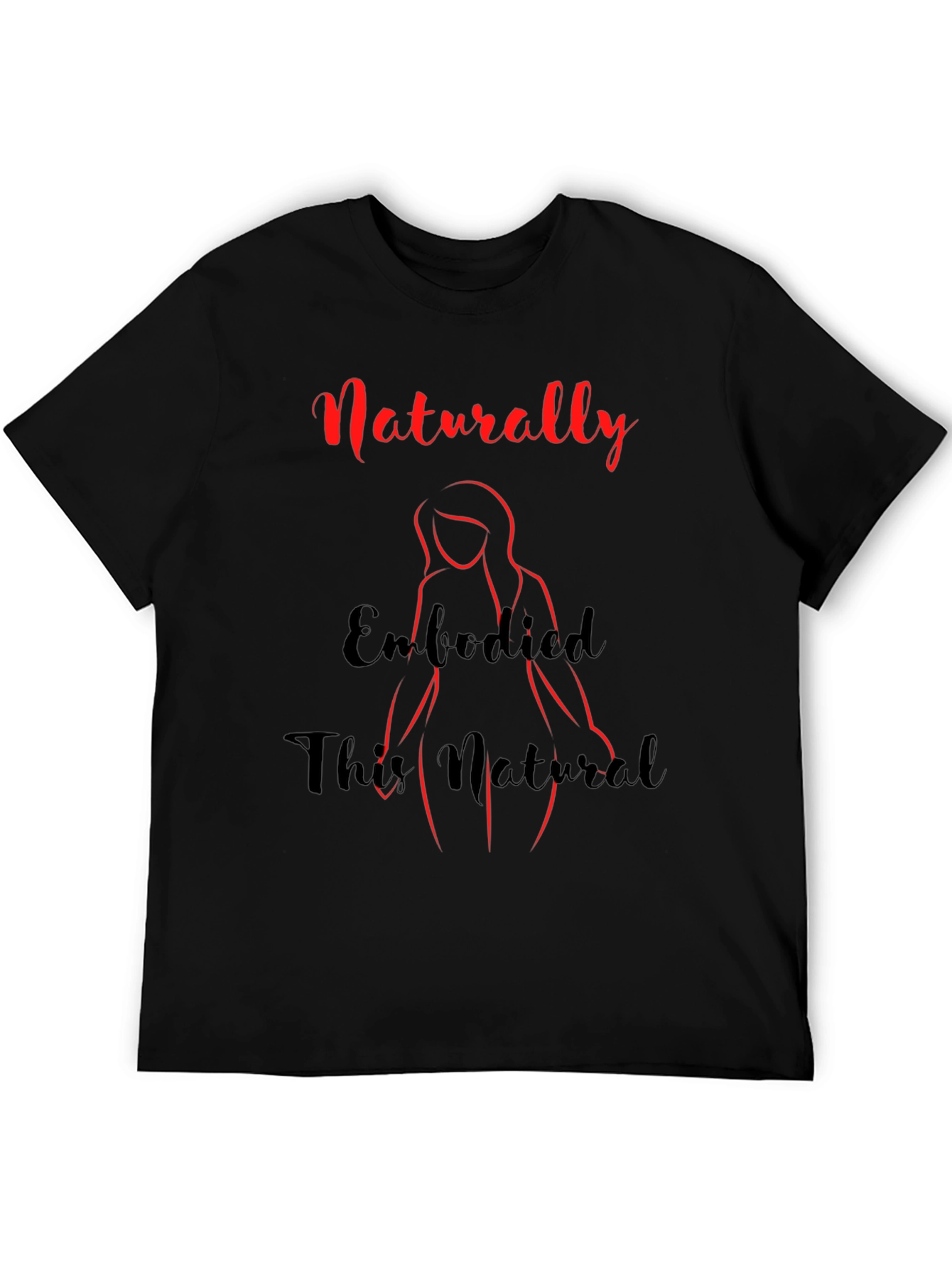 Naturally Embodied Black Graphic Tee