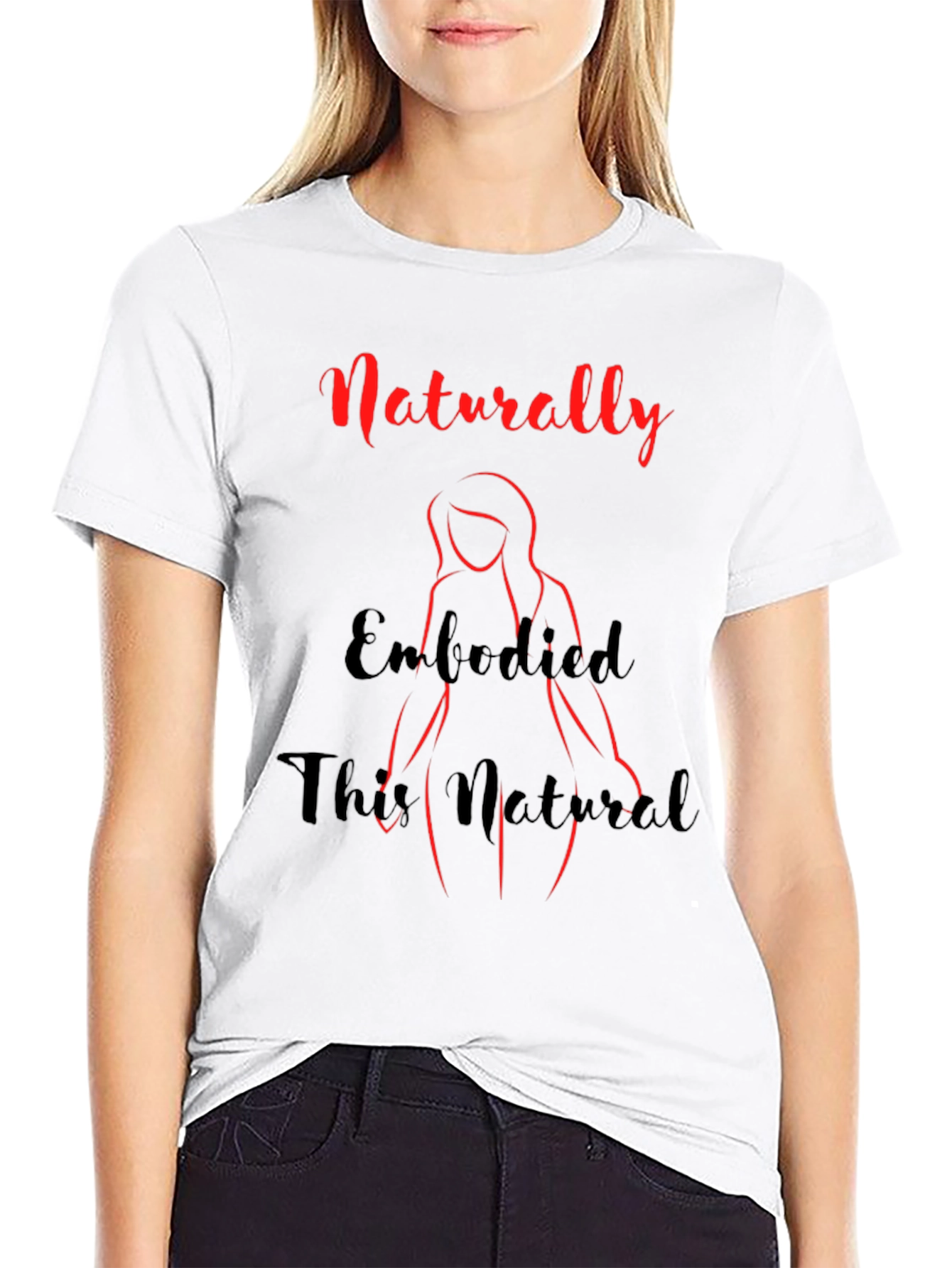 Naturally Embodied Black Graphic Tee