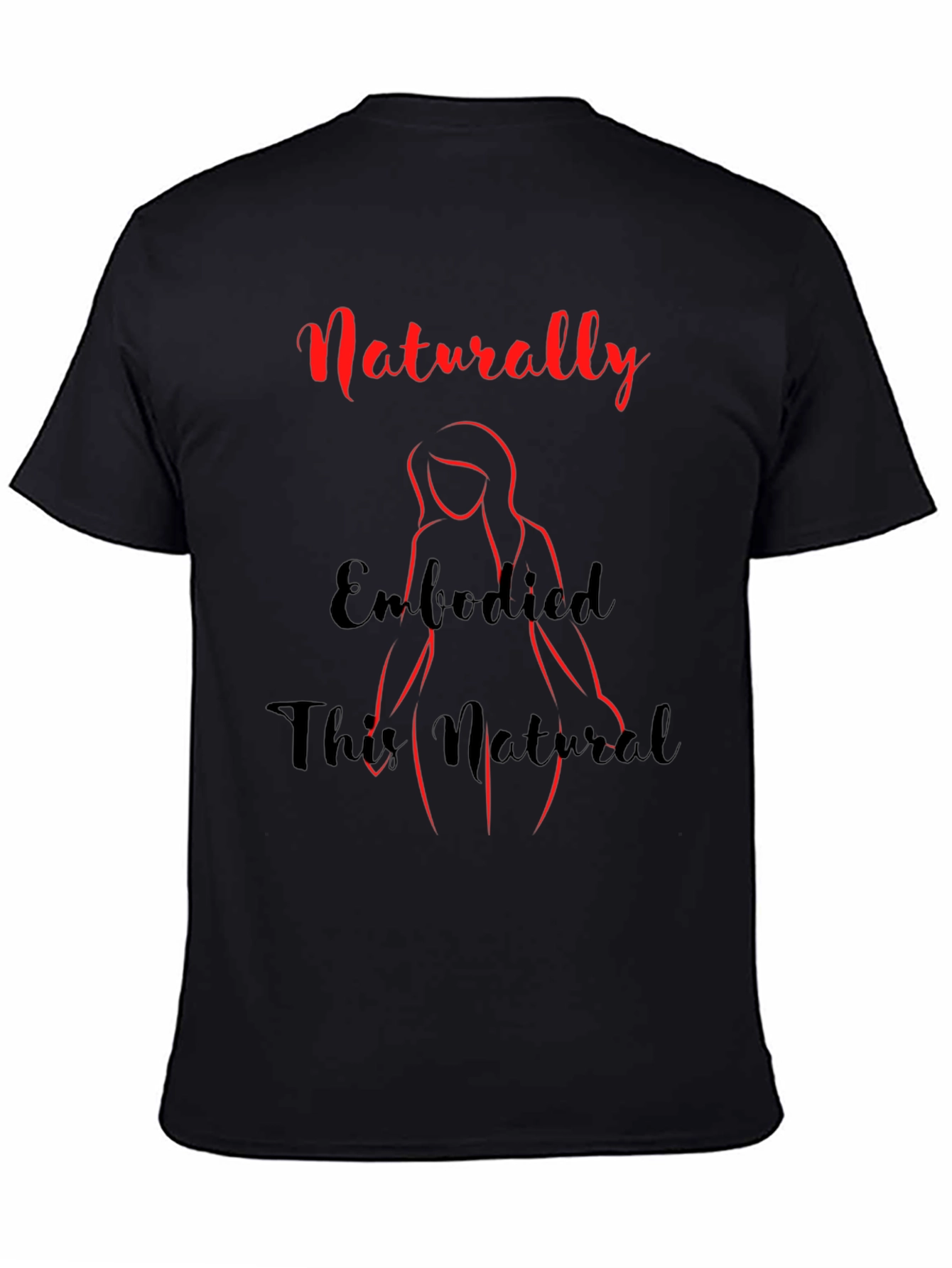 Naturally Embodied Black Graphic Tee