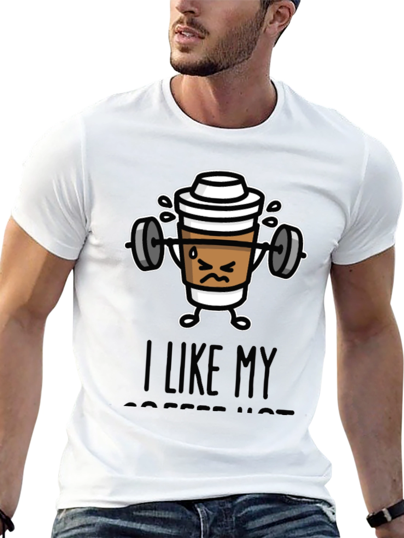 Funny Coffee Workout Graphic T-Shirt