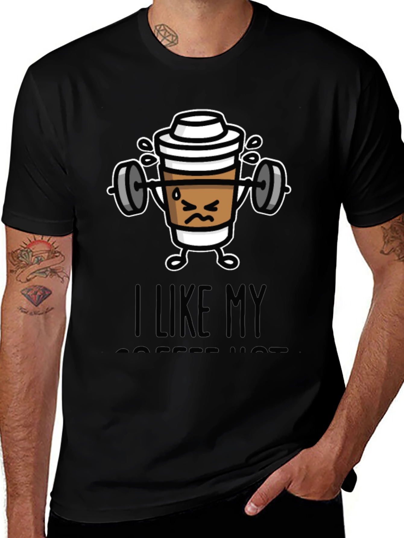 Funny Coffee Workout Graphic T-Shirt