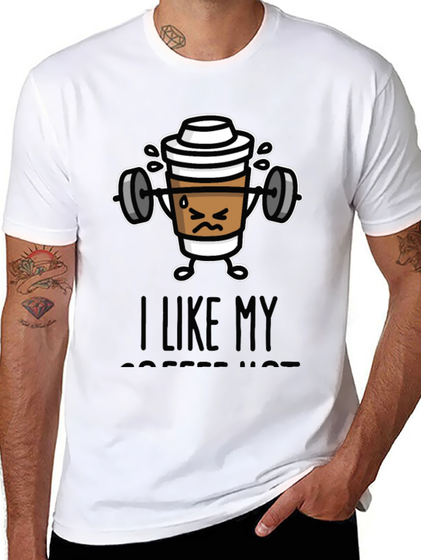 Funny Coffee Workout Graphic T-Shirt