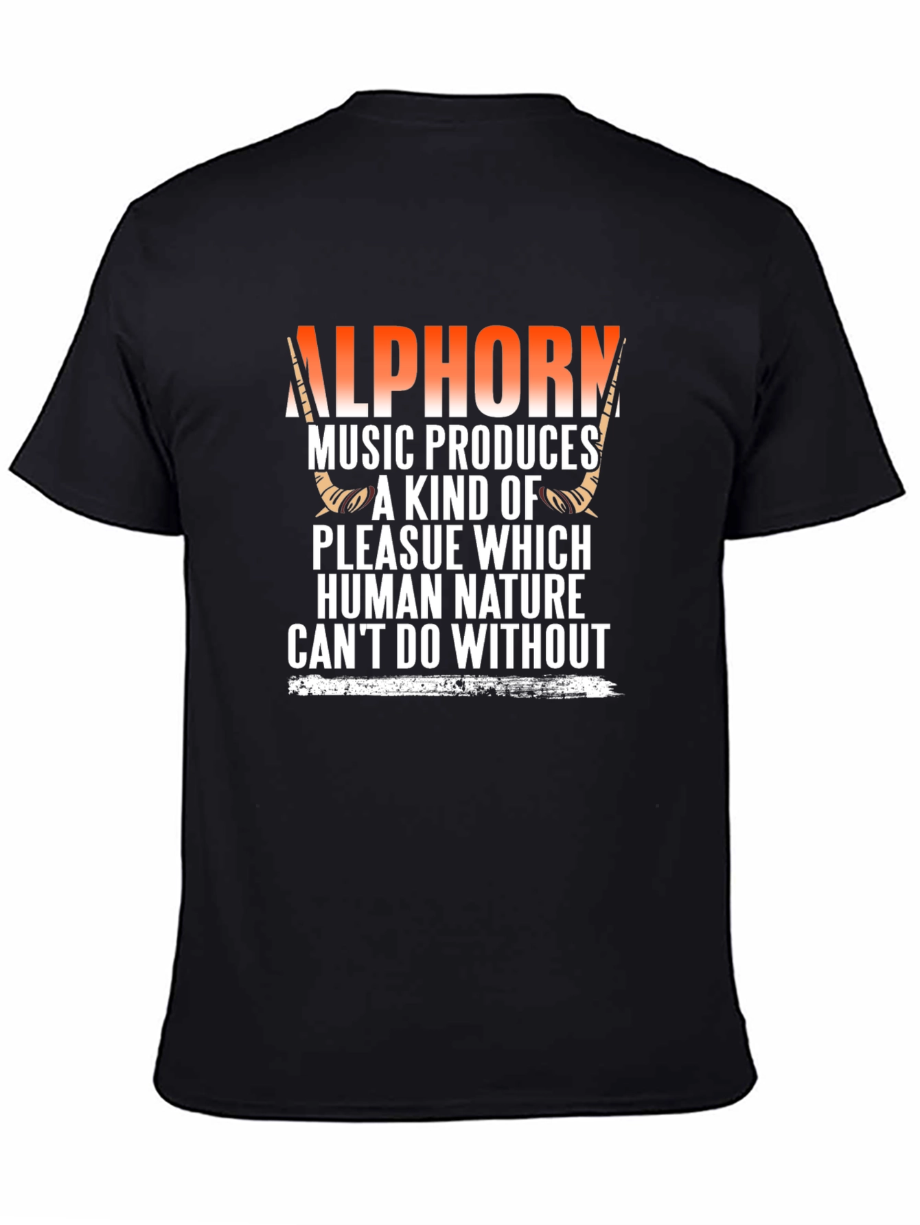 Alphorn Music T-Shirt - Human Nature Design