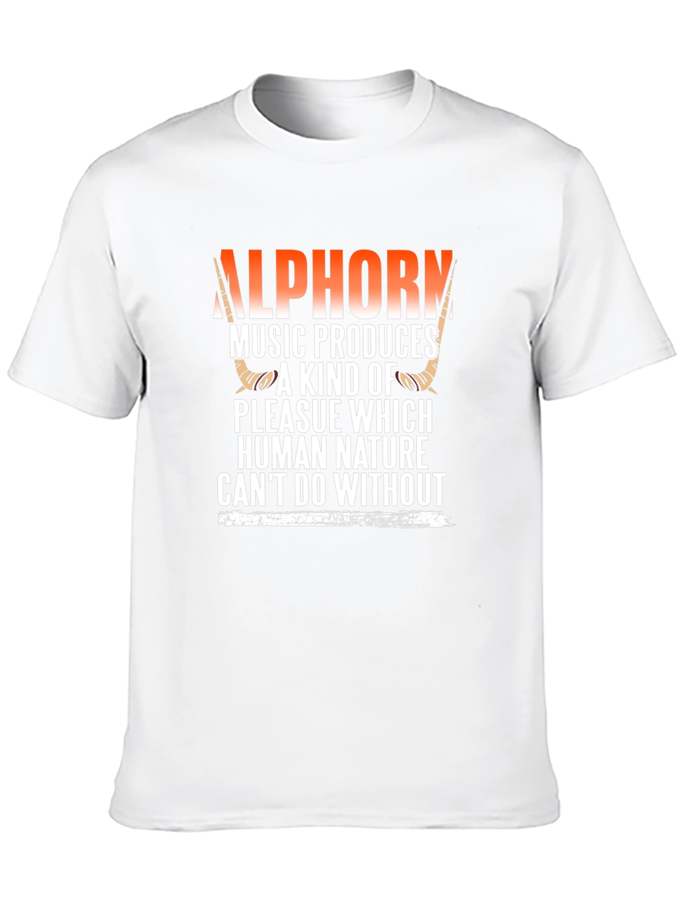 Alphorn Music T-Shirt - Human Nature Design