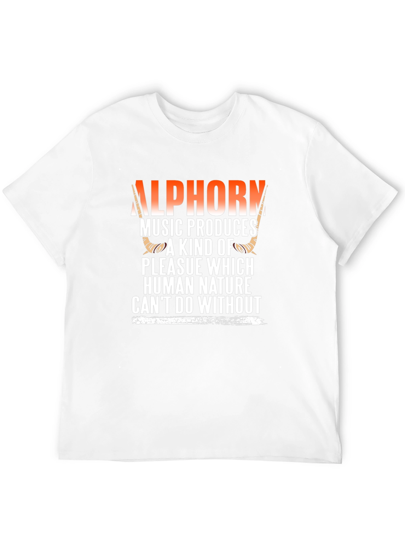 Alphorn Music T-Shirt - Human Nature Design