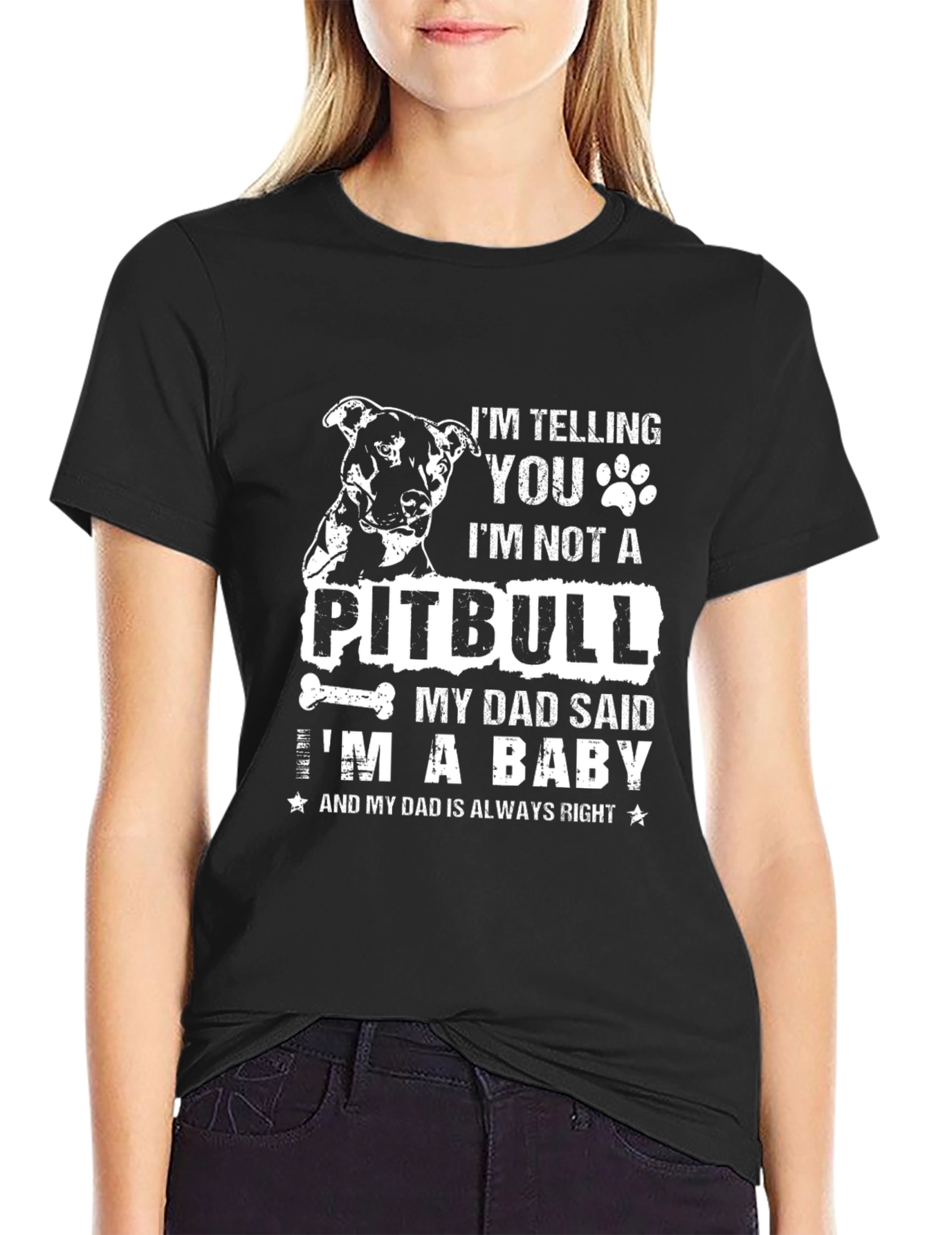 Im Not A Pitbull Mens Graphic Tee