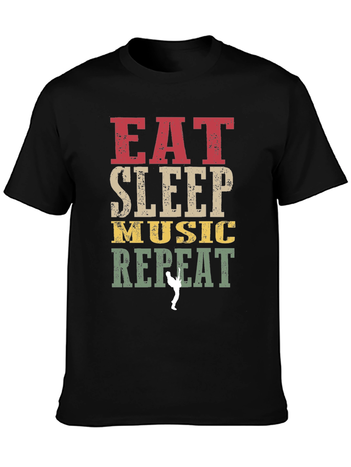 Eat Sleep Music Repeat Graphic Tee