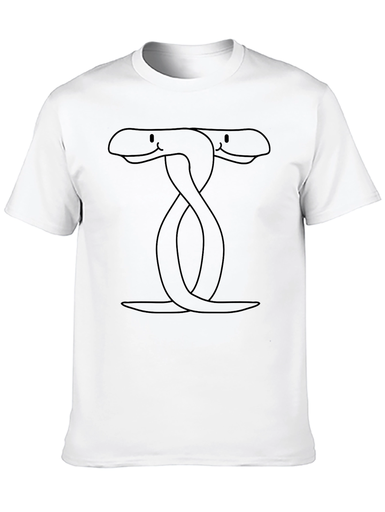 Two-Headed Snake Graphic Tee - Black