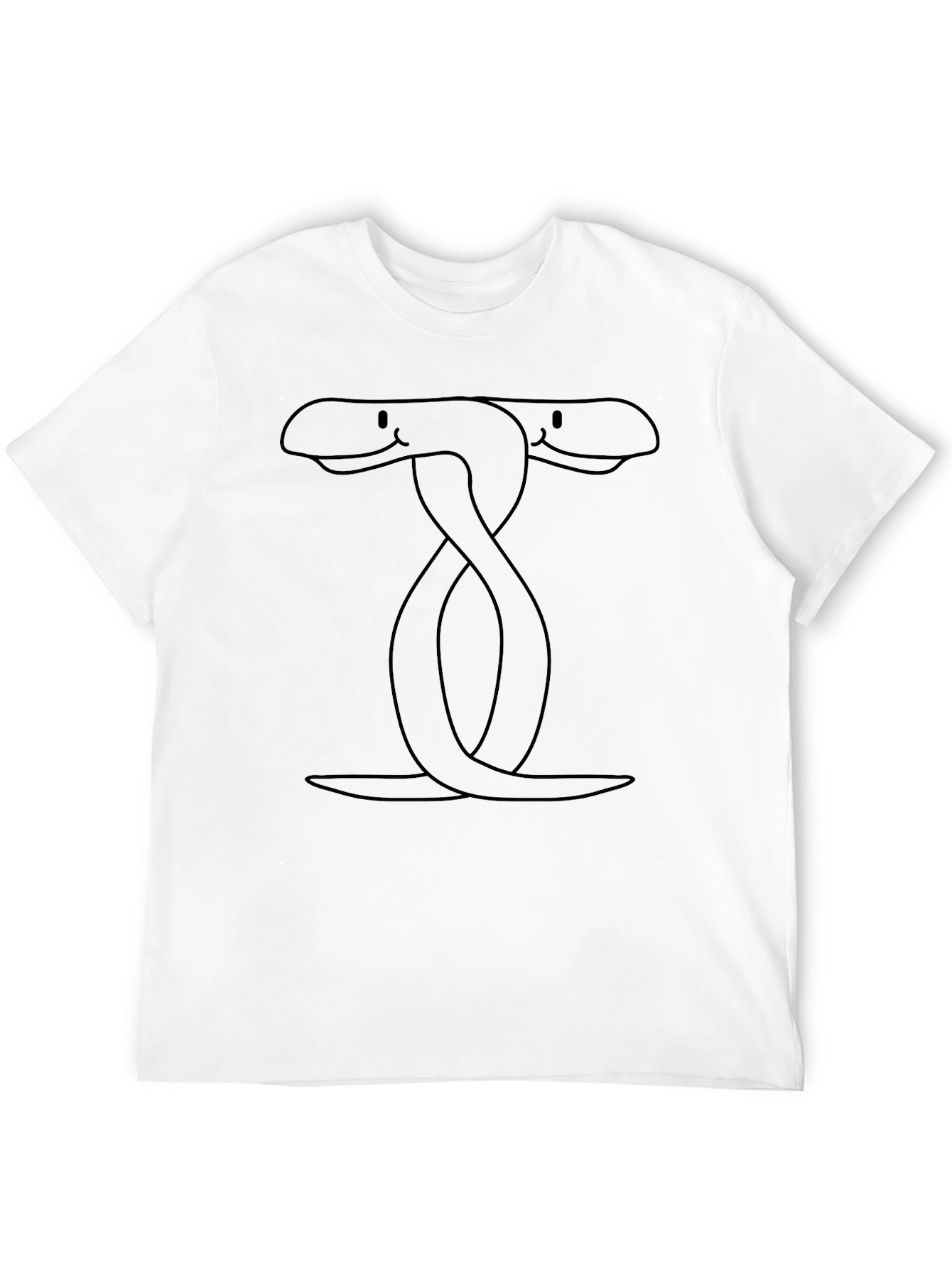 Two-Headed Snake Graphic Tee - Black