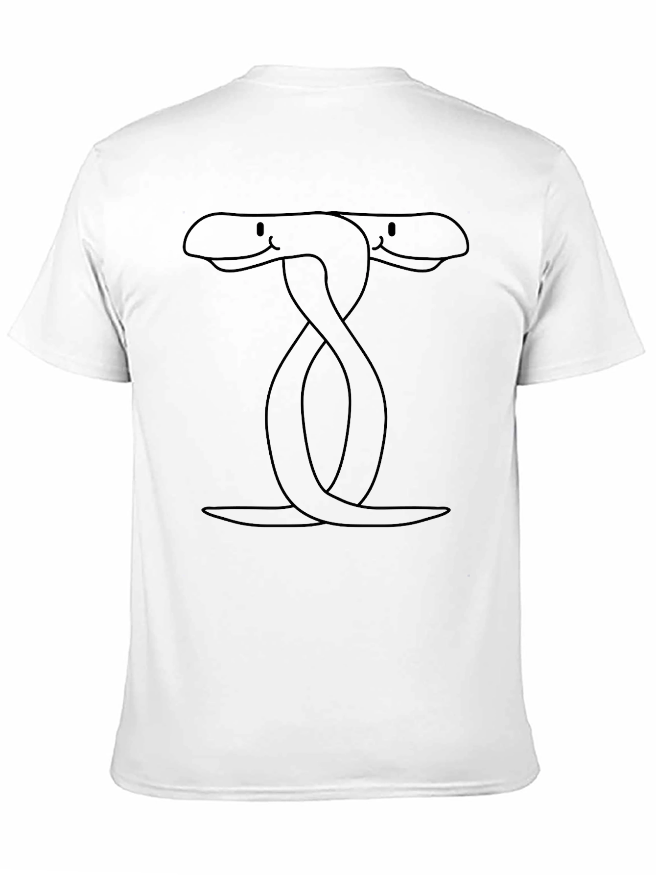 Two-Headed Snake Graphic Tee - Black