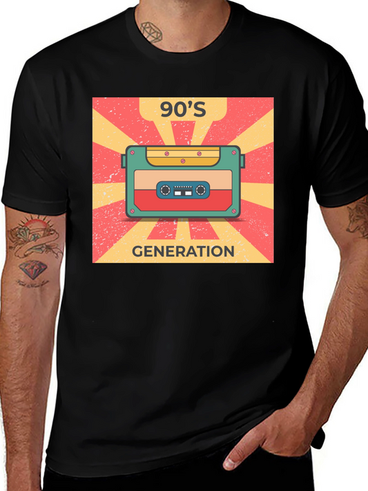 90s Generation Cassette Tape Graphic Tee