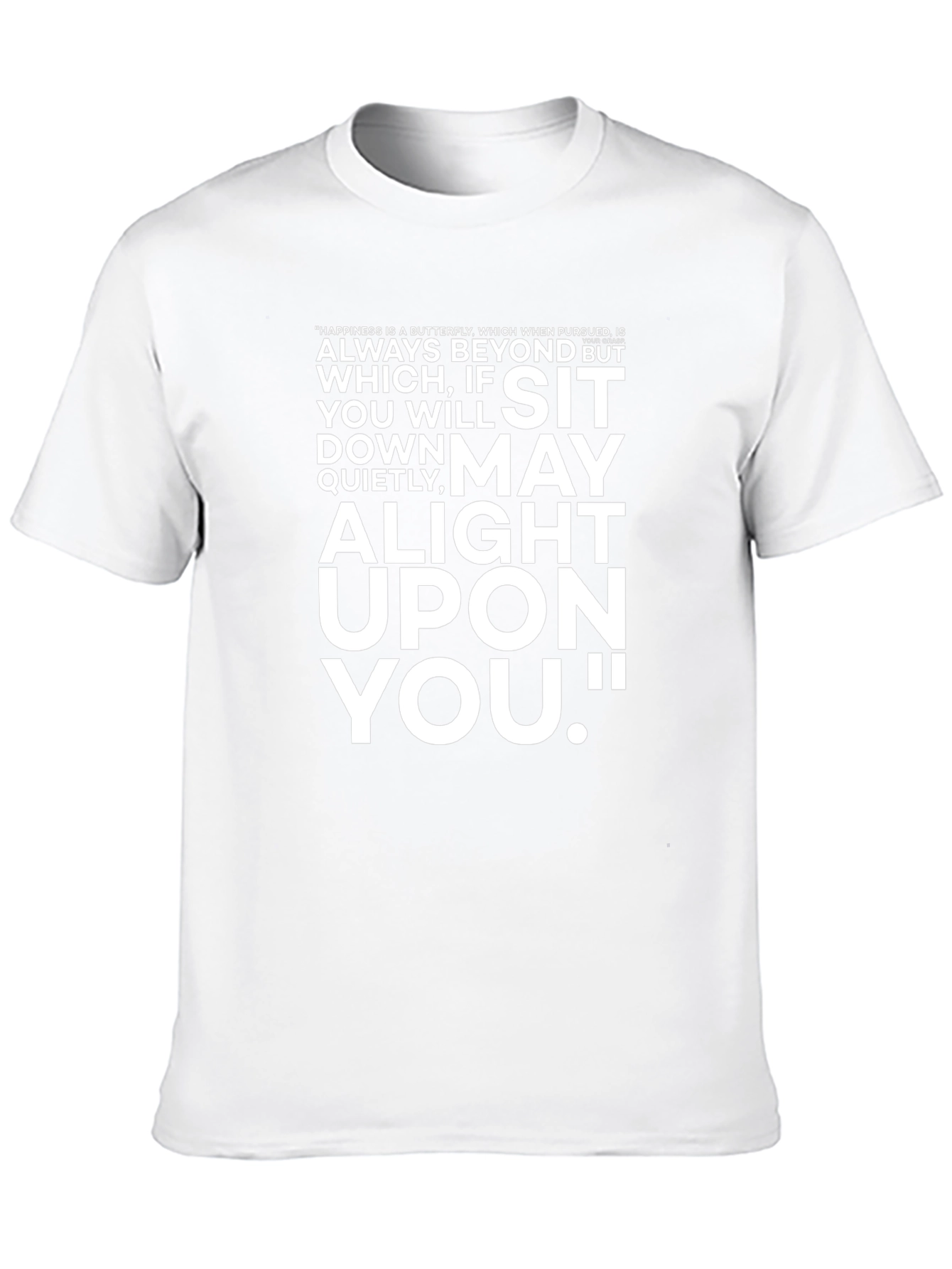 Inspirational Butterfly Quote Black T-Shirt