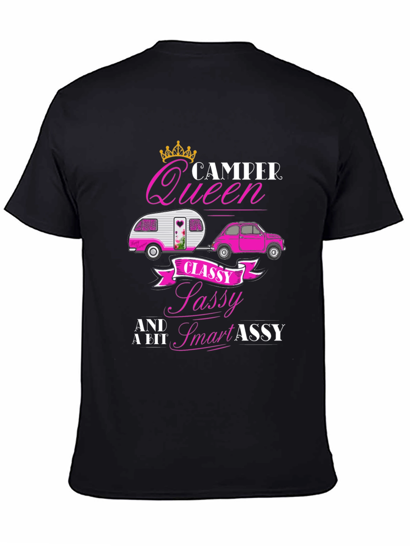 Camper Queen Funny Graphic T-Shirt