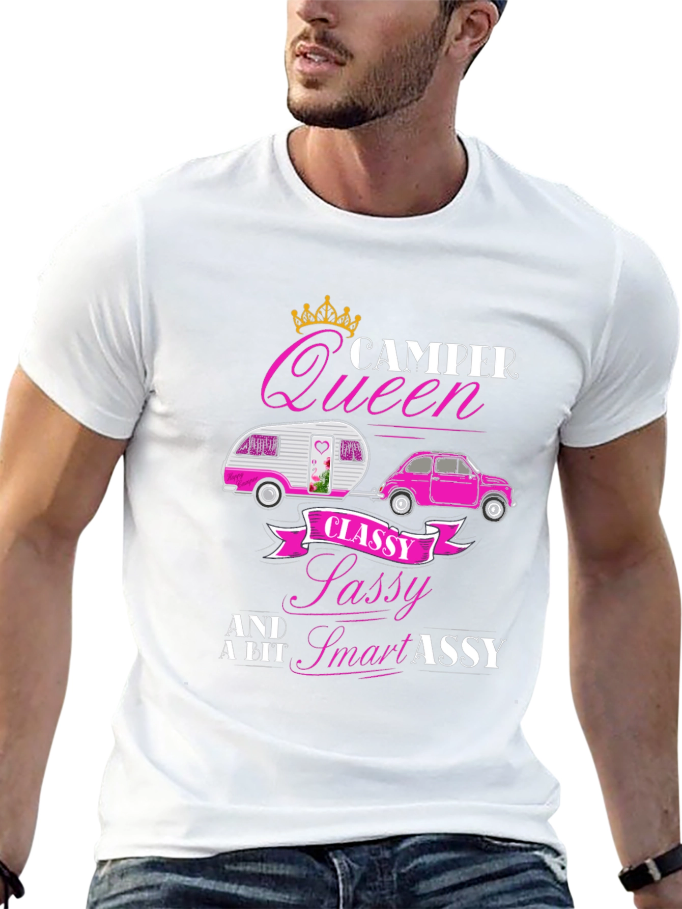 Camper Queen Funny Graphic T-Shirt