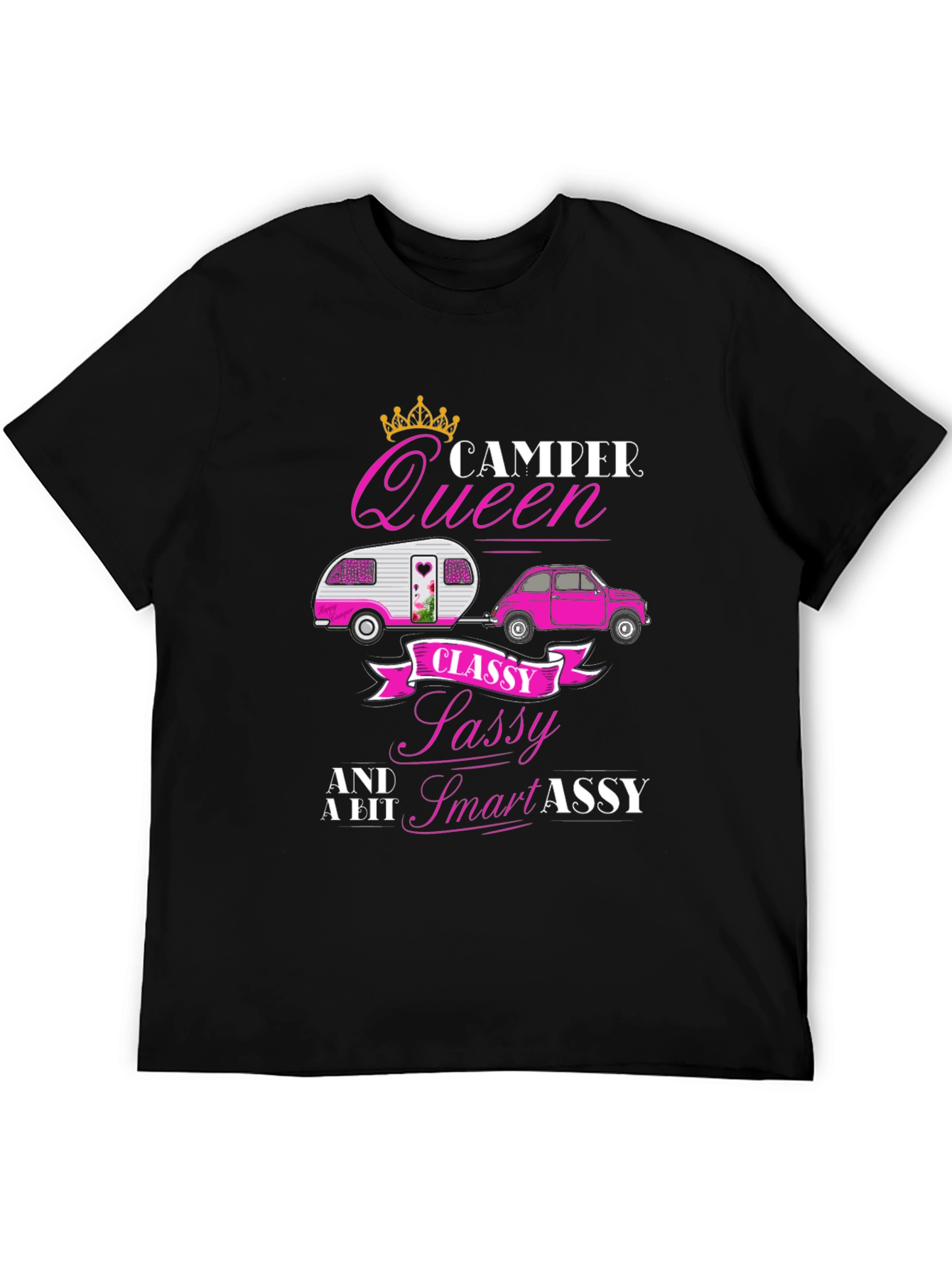 Camper Queen Funny Graphic T-Shirt