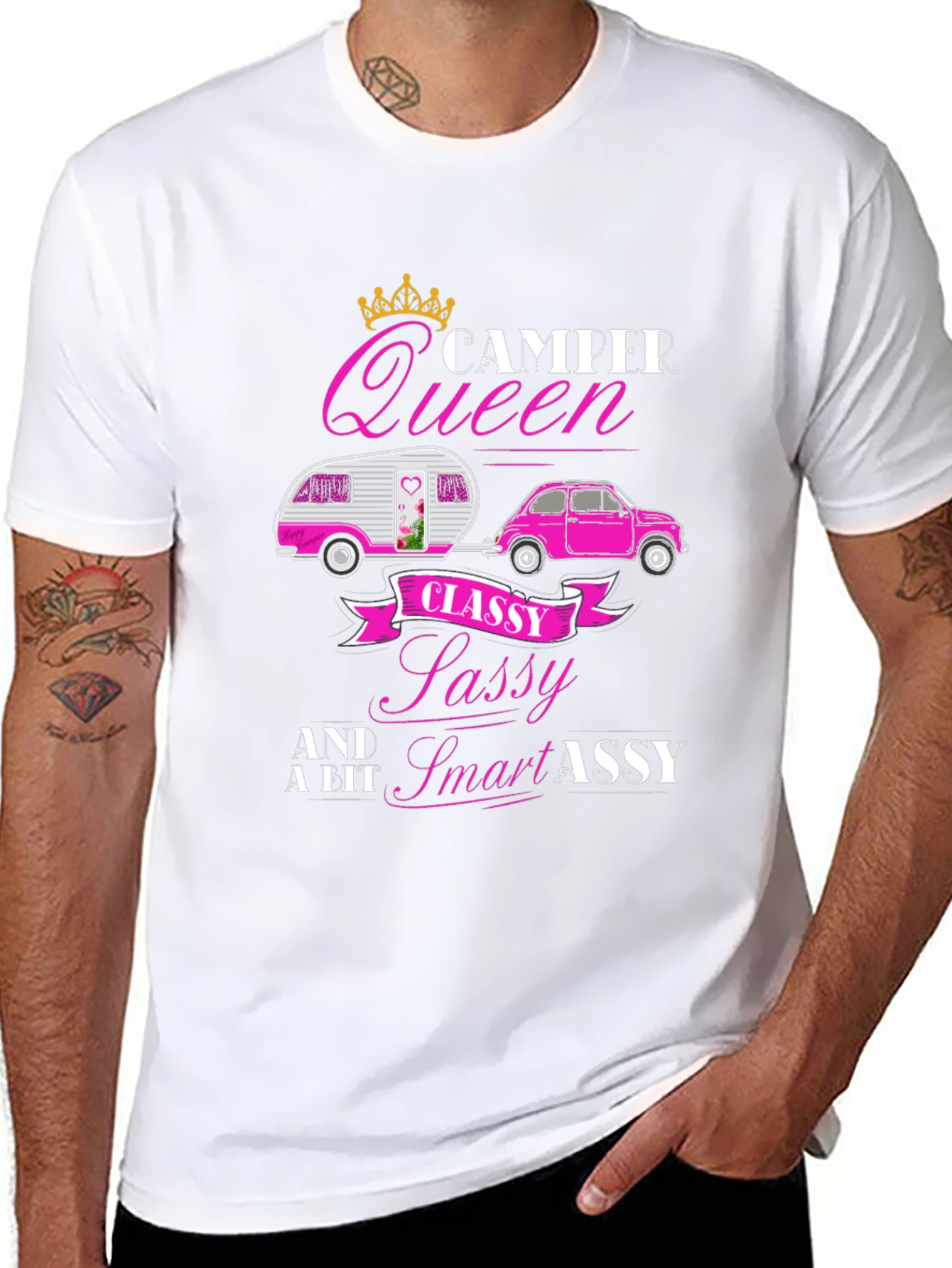 Camper Queen Funny Graphic T-Shirt
