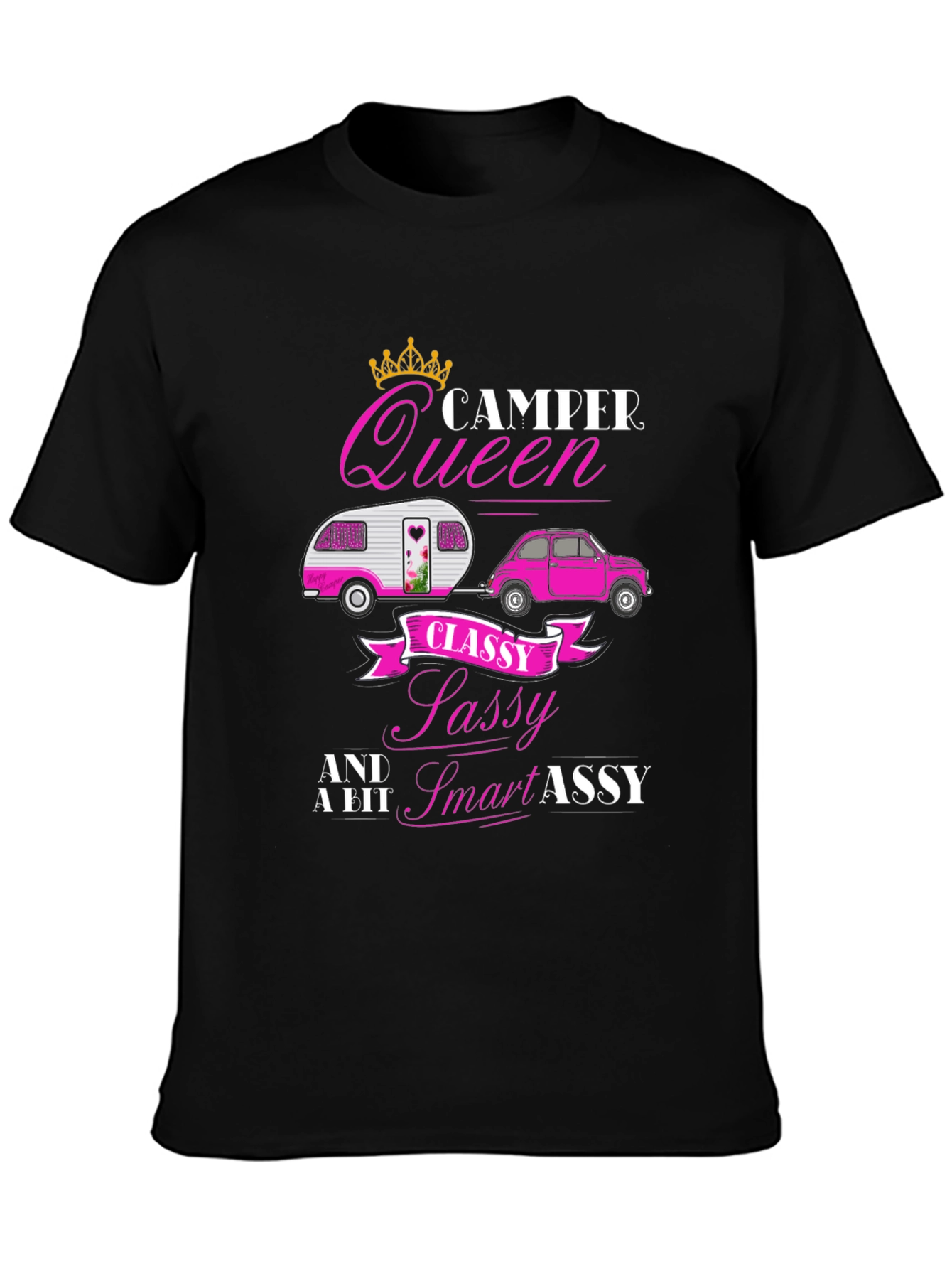 Camper Queen Funny Graphic T-Shirt