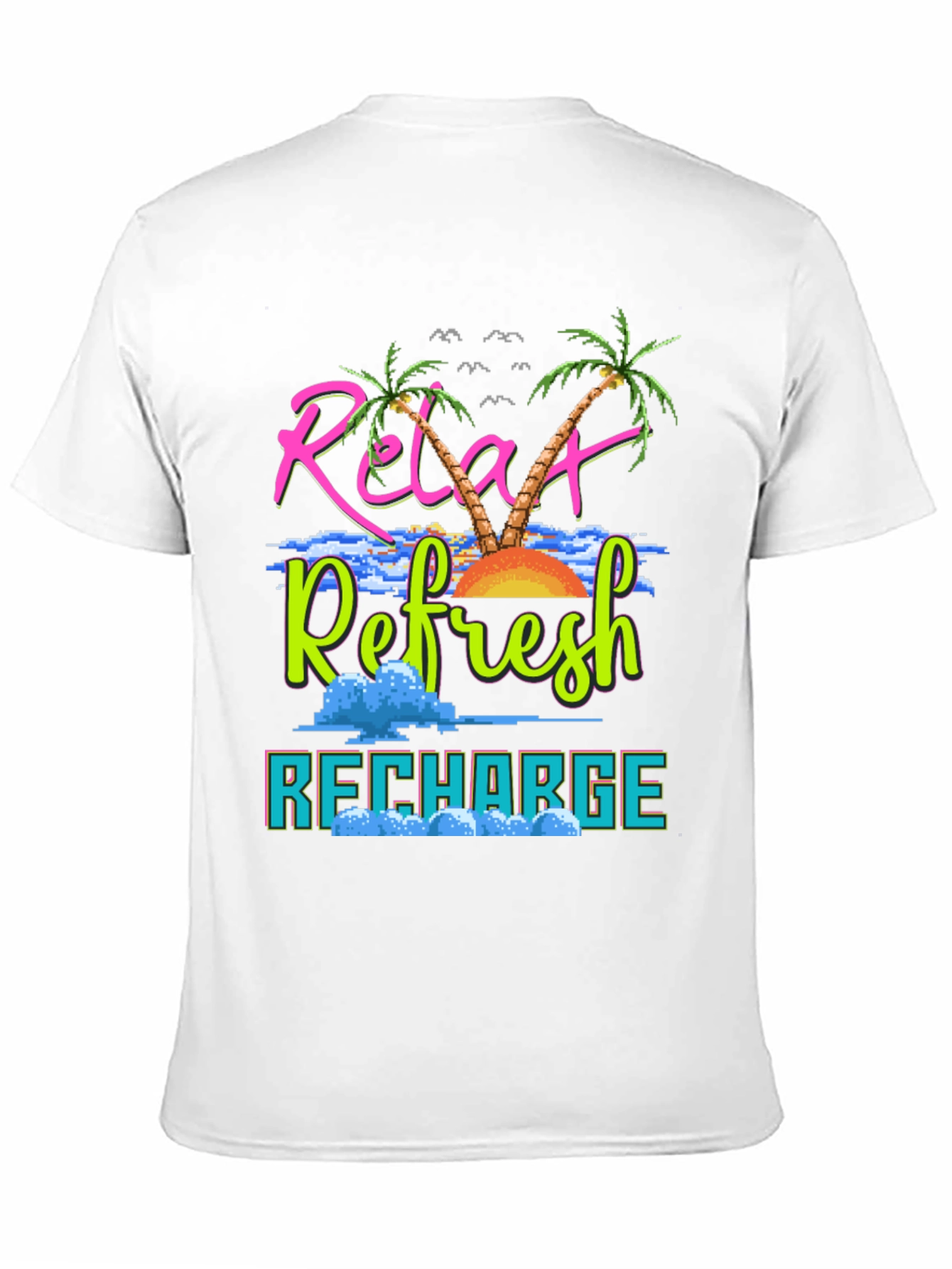 Relax Refresh Recharge Graphic Tee