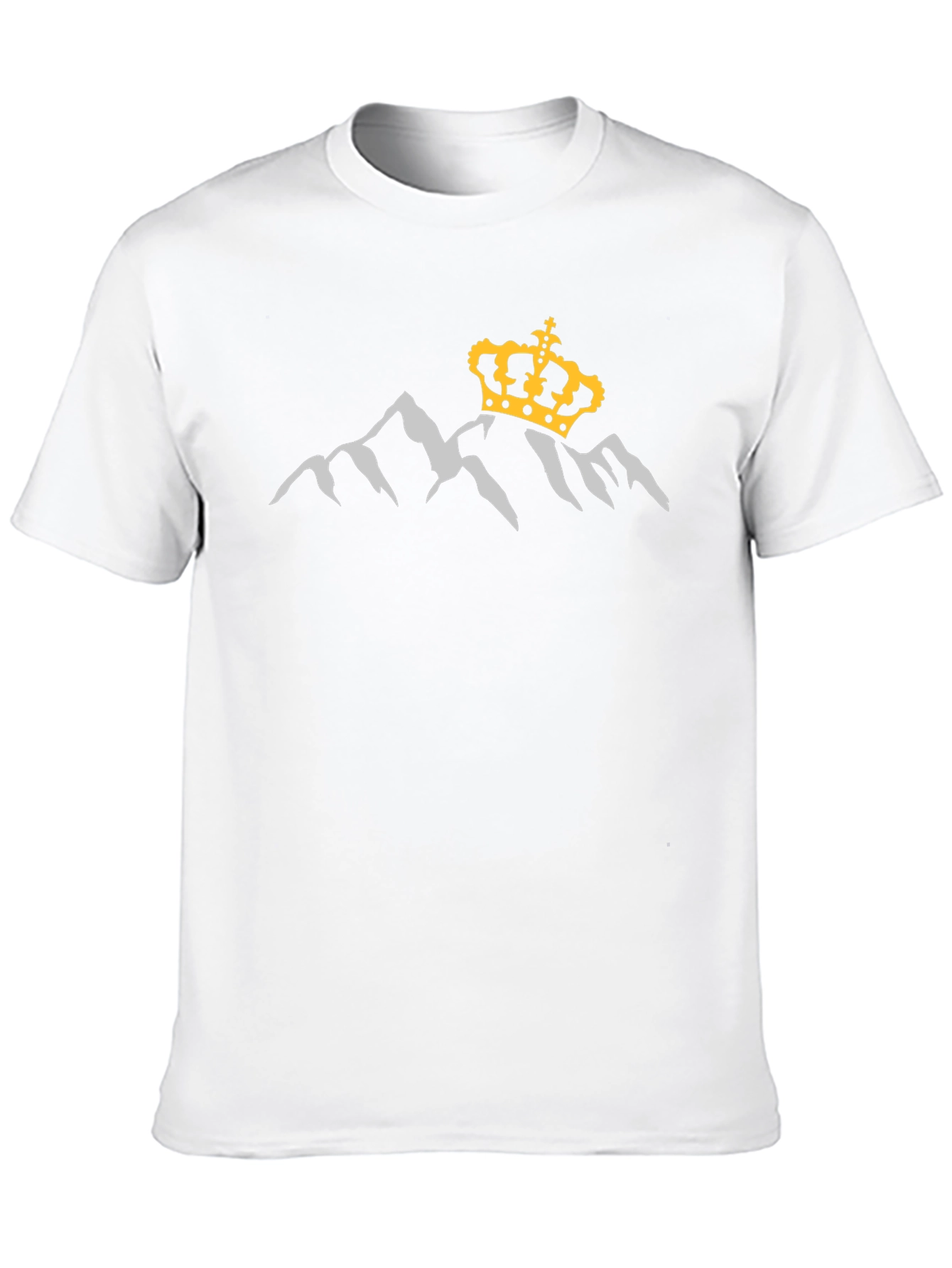 Crowned Mountain Tee - Stylish Graphic Print Shirt