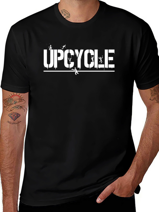 Upcycle Black Graphic Tee