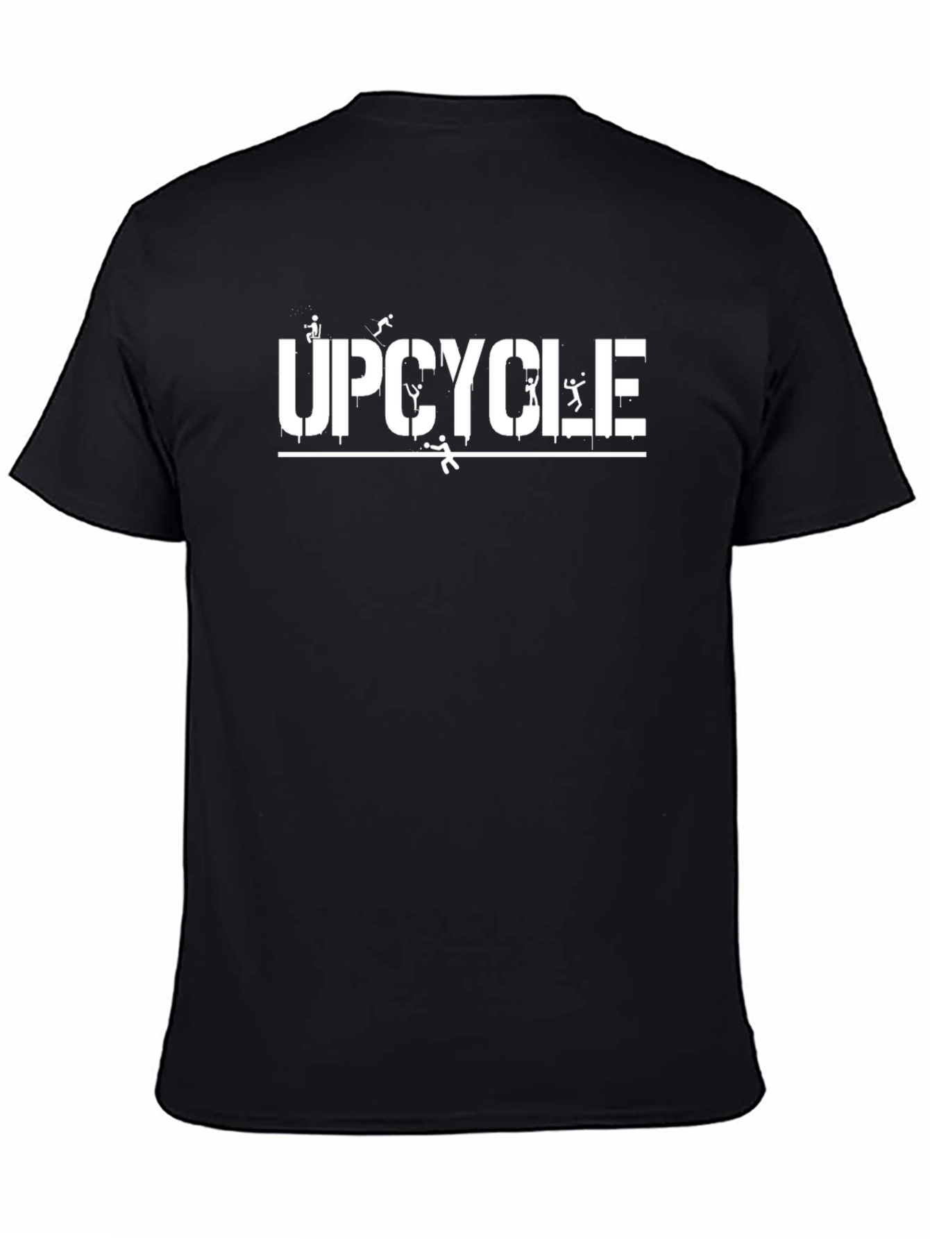 Upcycle Black Graphic Tee