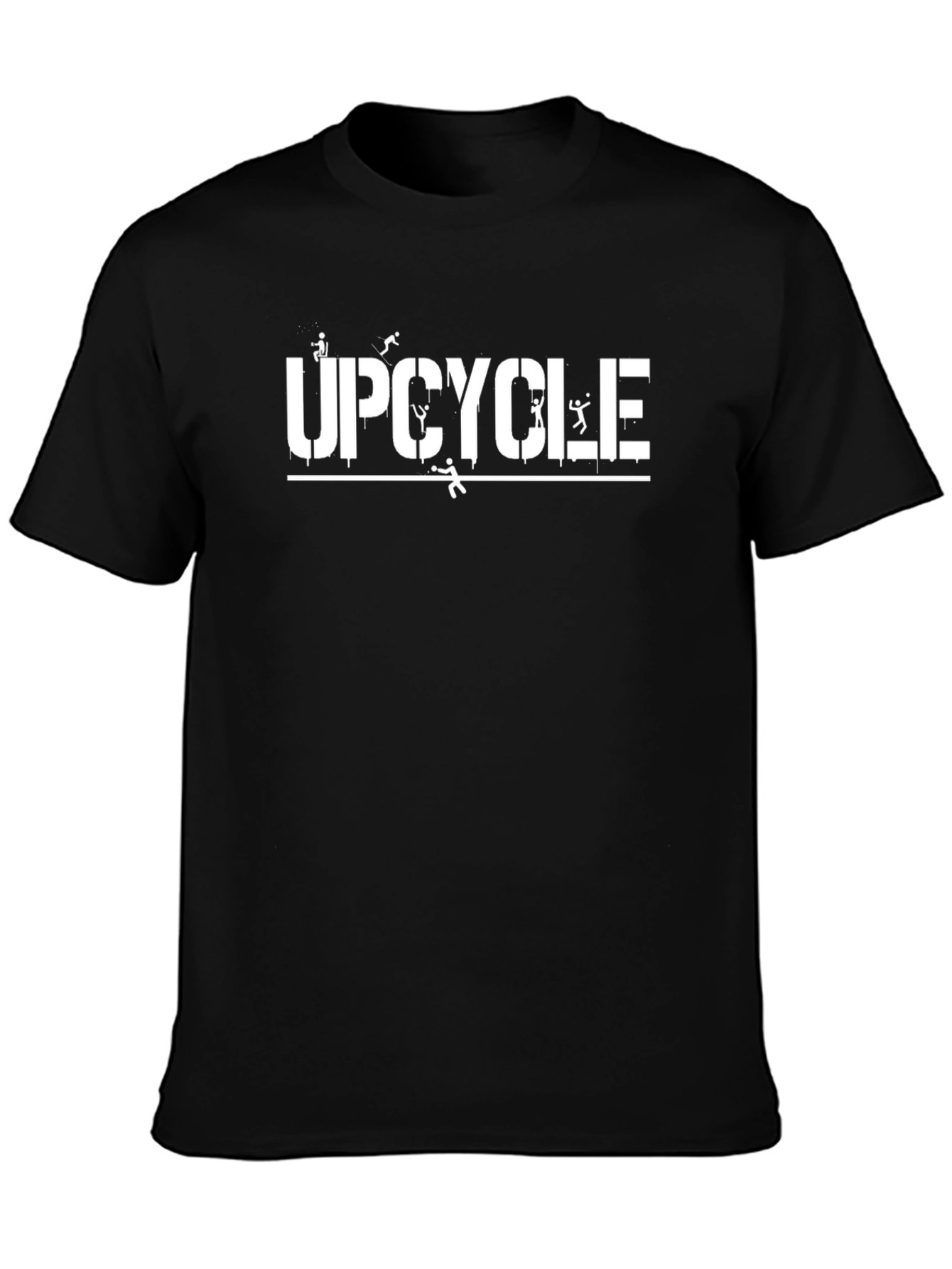 Upcycle Black Graphic Tee