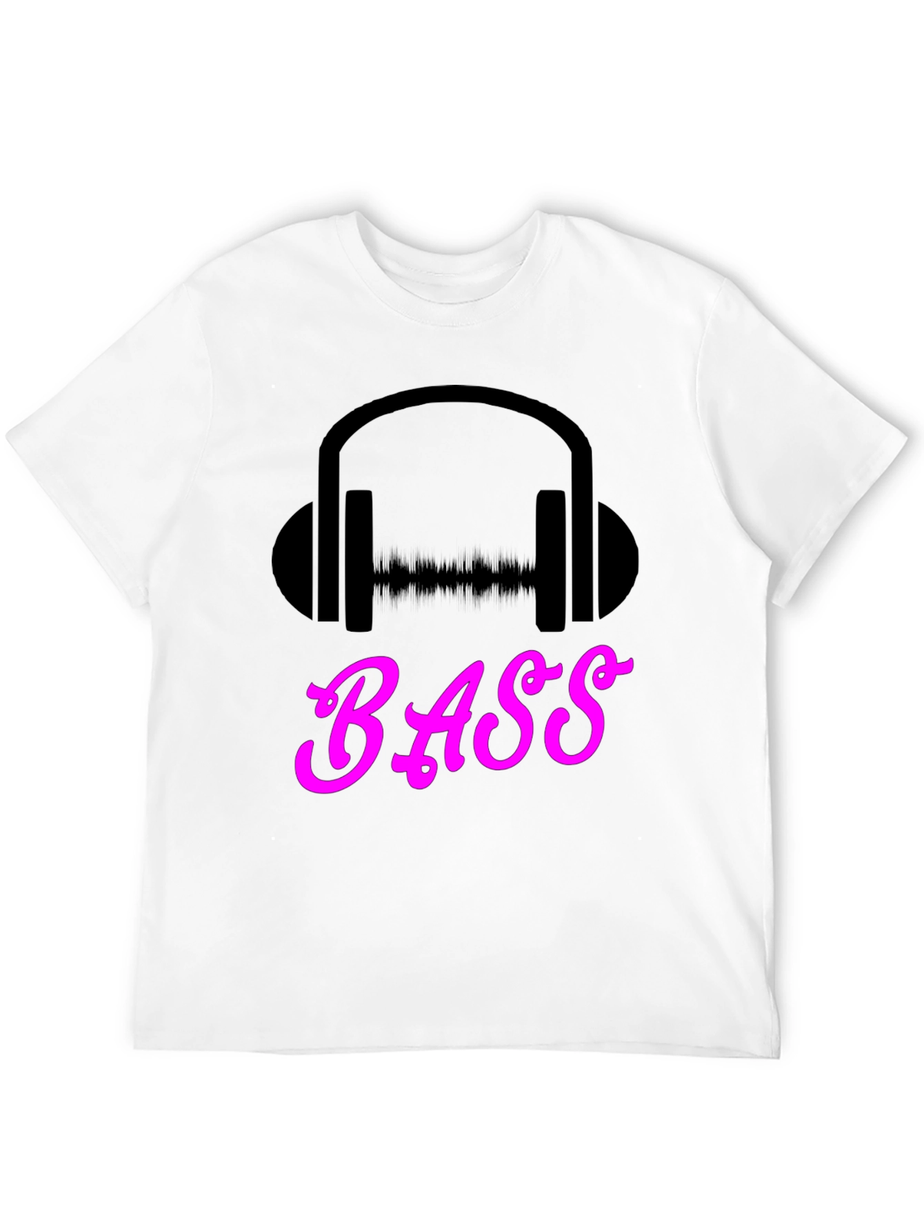Bass Headphones Graphic Tee - Black