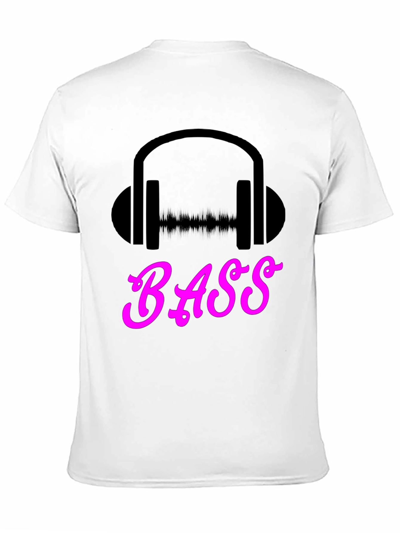 Bass Headphones Graphic Tee - Black