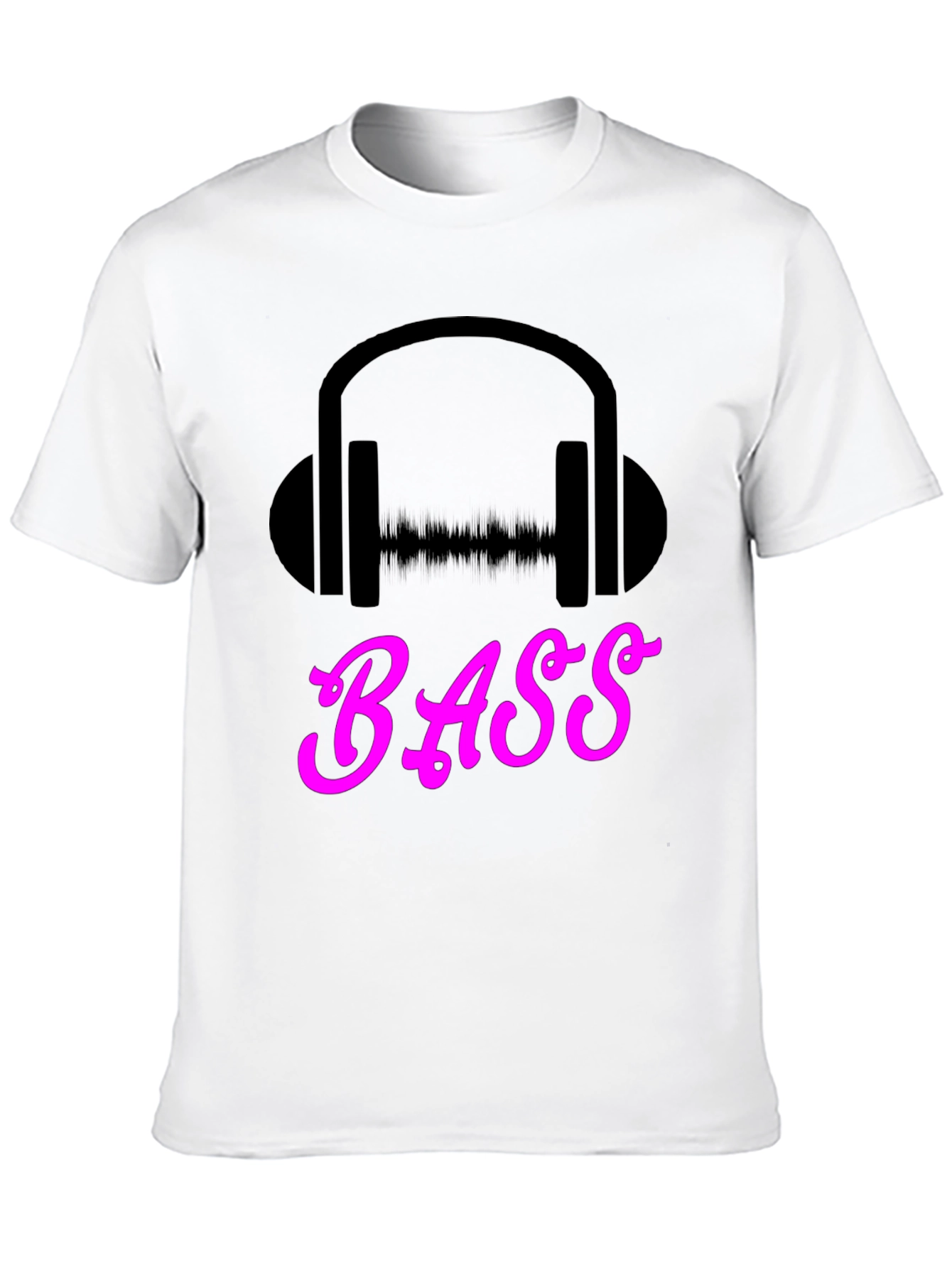 Bass Headphones Graphic Tee - Black