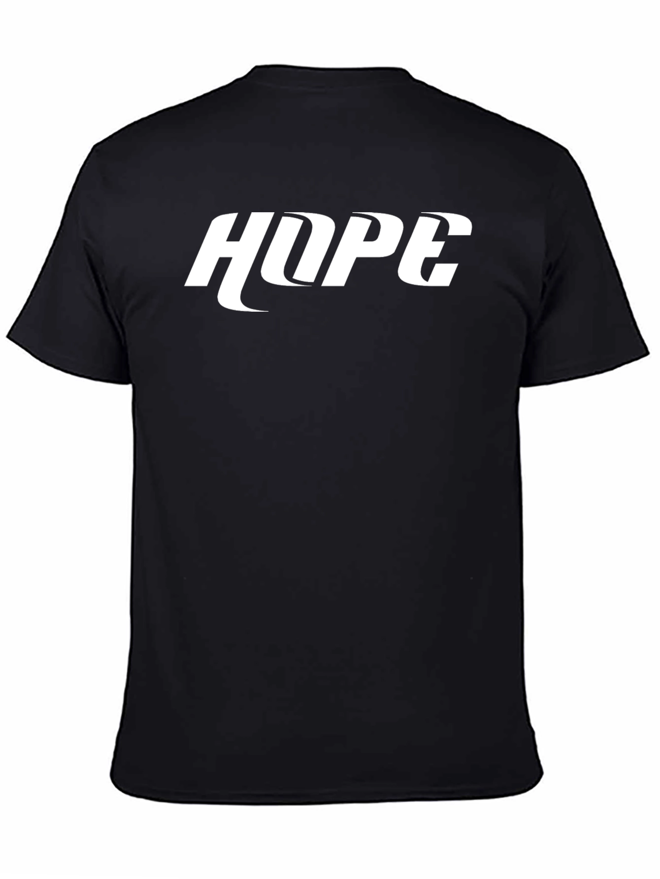 HOPE Graphic Print Black T-Shirt - Casual Style