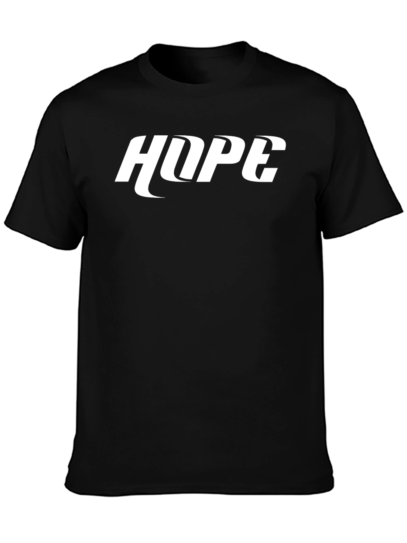 HOPE Graphic Print Black T-Shirt - Casual Style