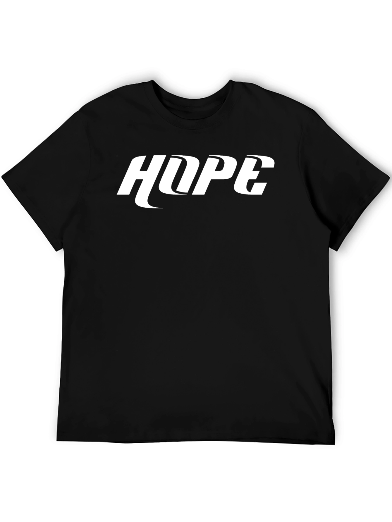HOPE Graphic Print Black T-Shirt - Casual Style
