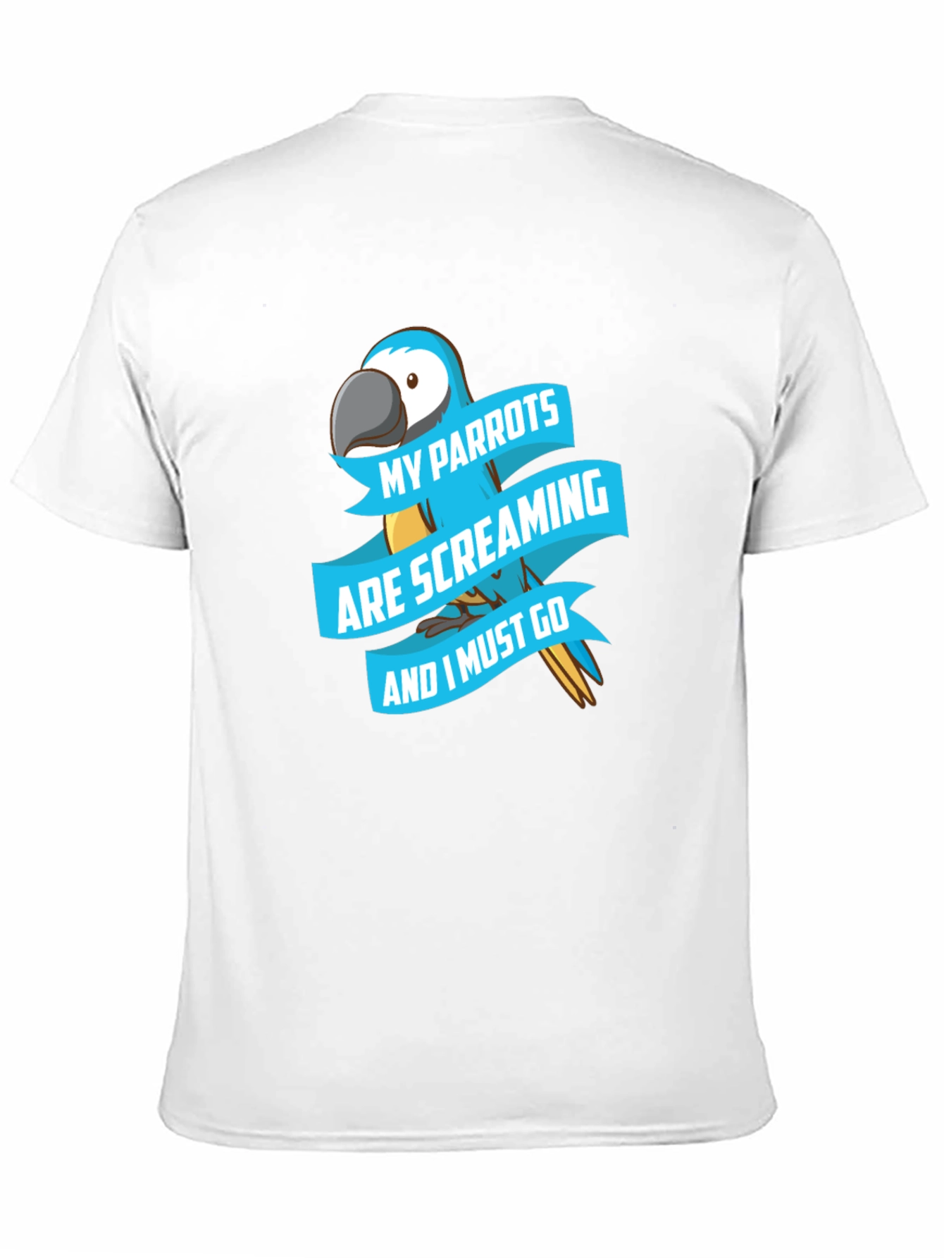Parrot Lover T-Shirt - Screaming Parrots Graphic Tee