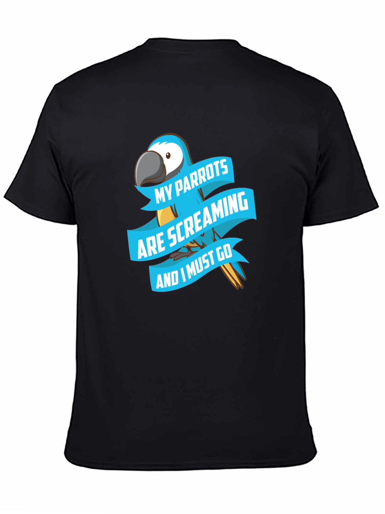 Parrot Lover T-Shirt - Screaming Parrots Graphic Tee