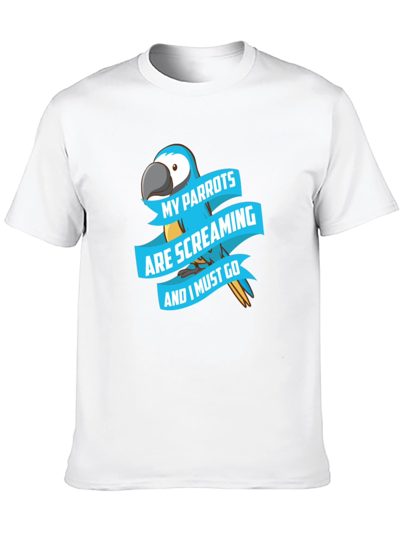 Parrot Lover T-Shirt - Screaming Parrots Graphic Tee