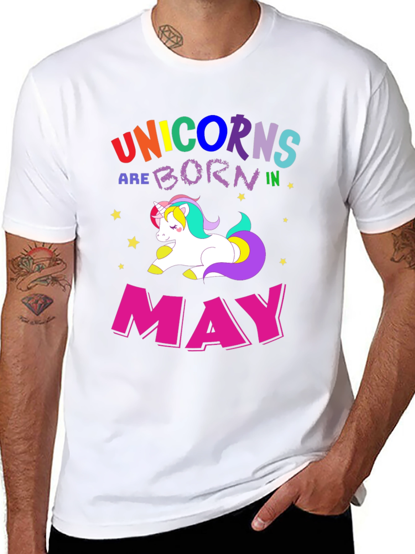 Unicorns Born in May T-Shirt