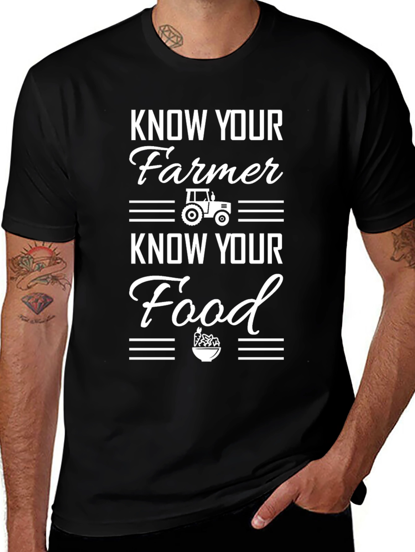 Know Your Farmer T-Shirt: Farm Fresh Food Tee