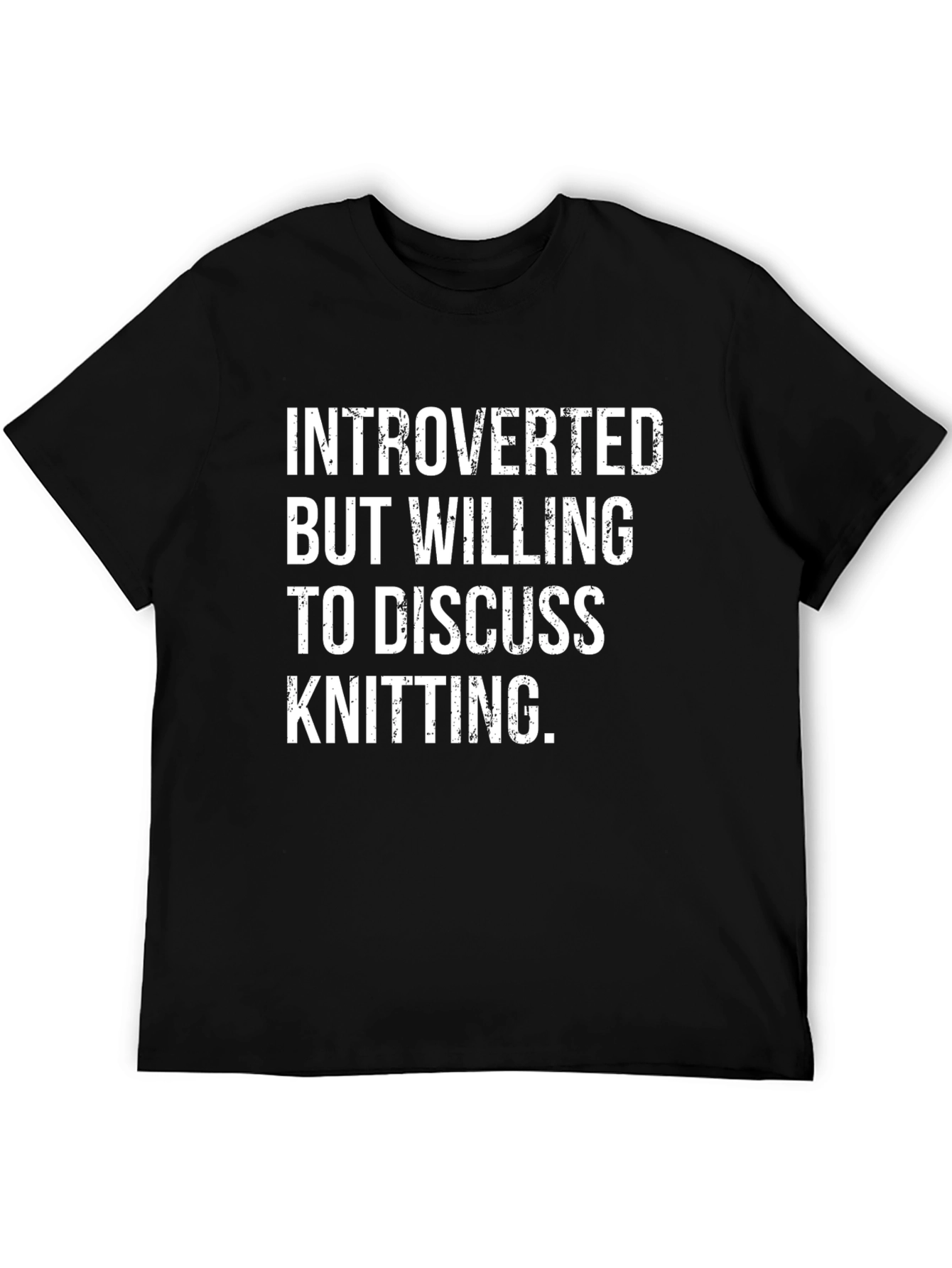 Introverted Knitting T-Shirt - Funny Knit Lover Gift