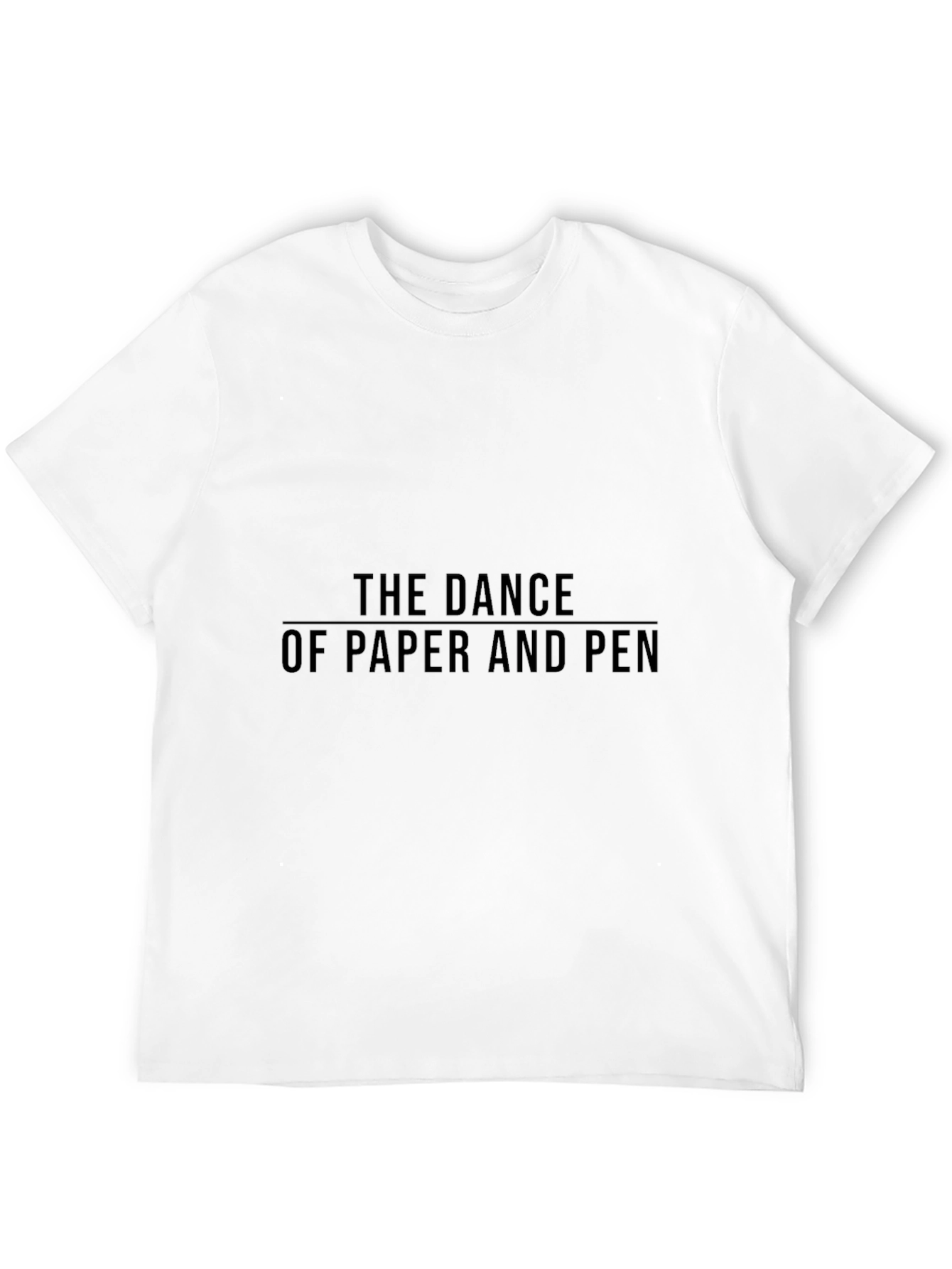 The Dance of Paper and Pen Black Tee