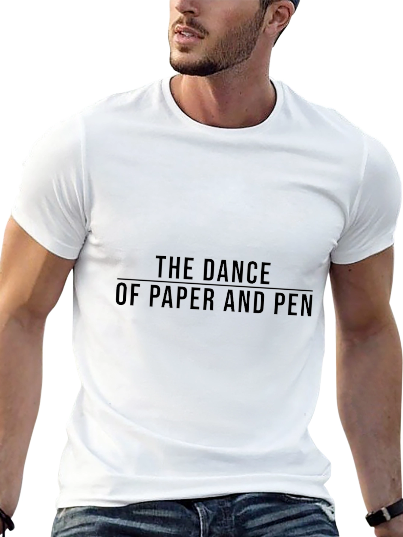 The Dance of Paper and Pen Black Tee